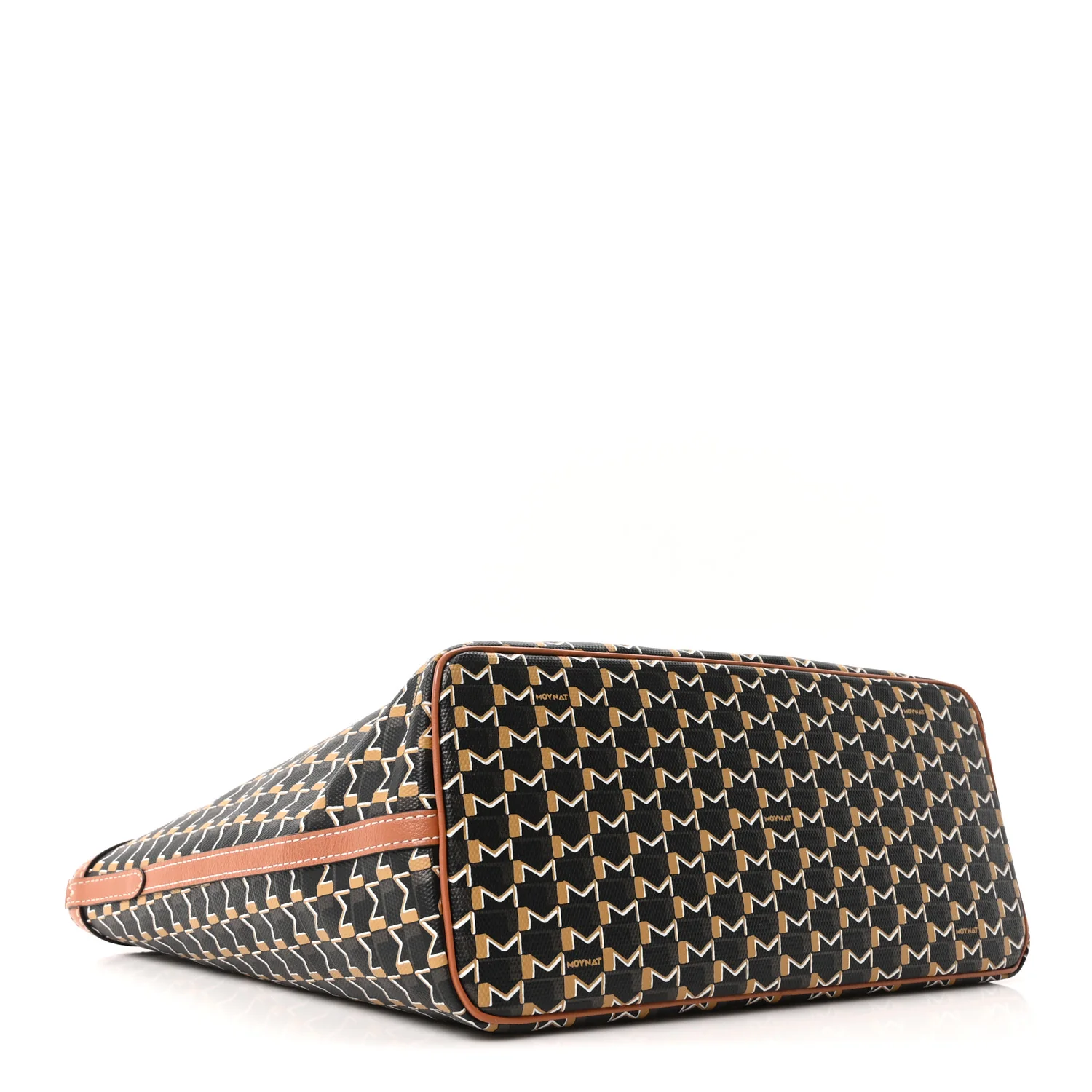 Calfskin Canvas M Tote PM Brown - Image 5