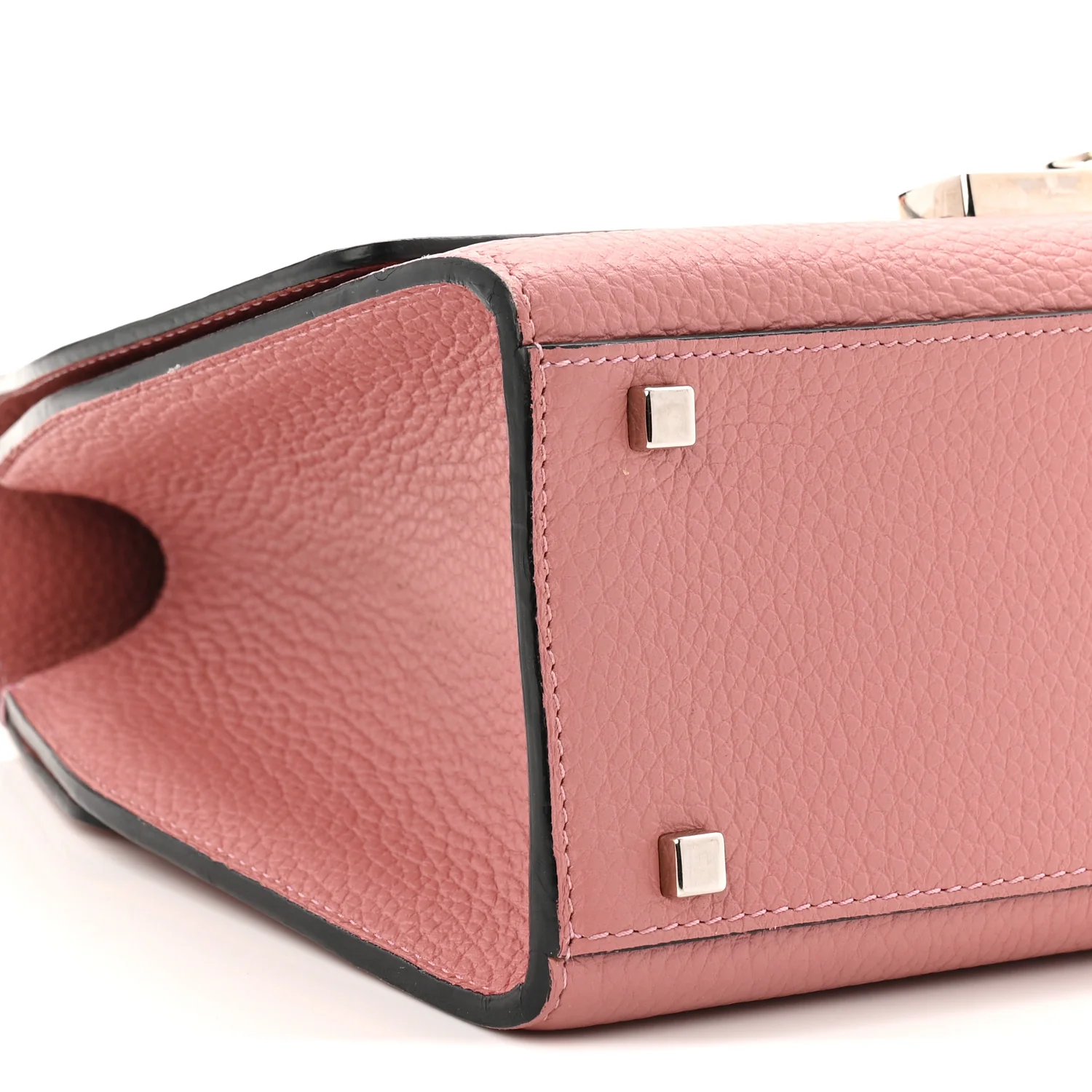 Carat Calfskin Rejane PM Rose Ocean - Image 8