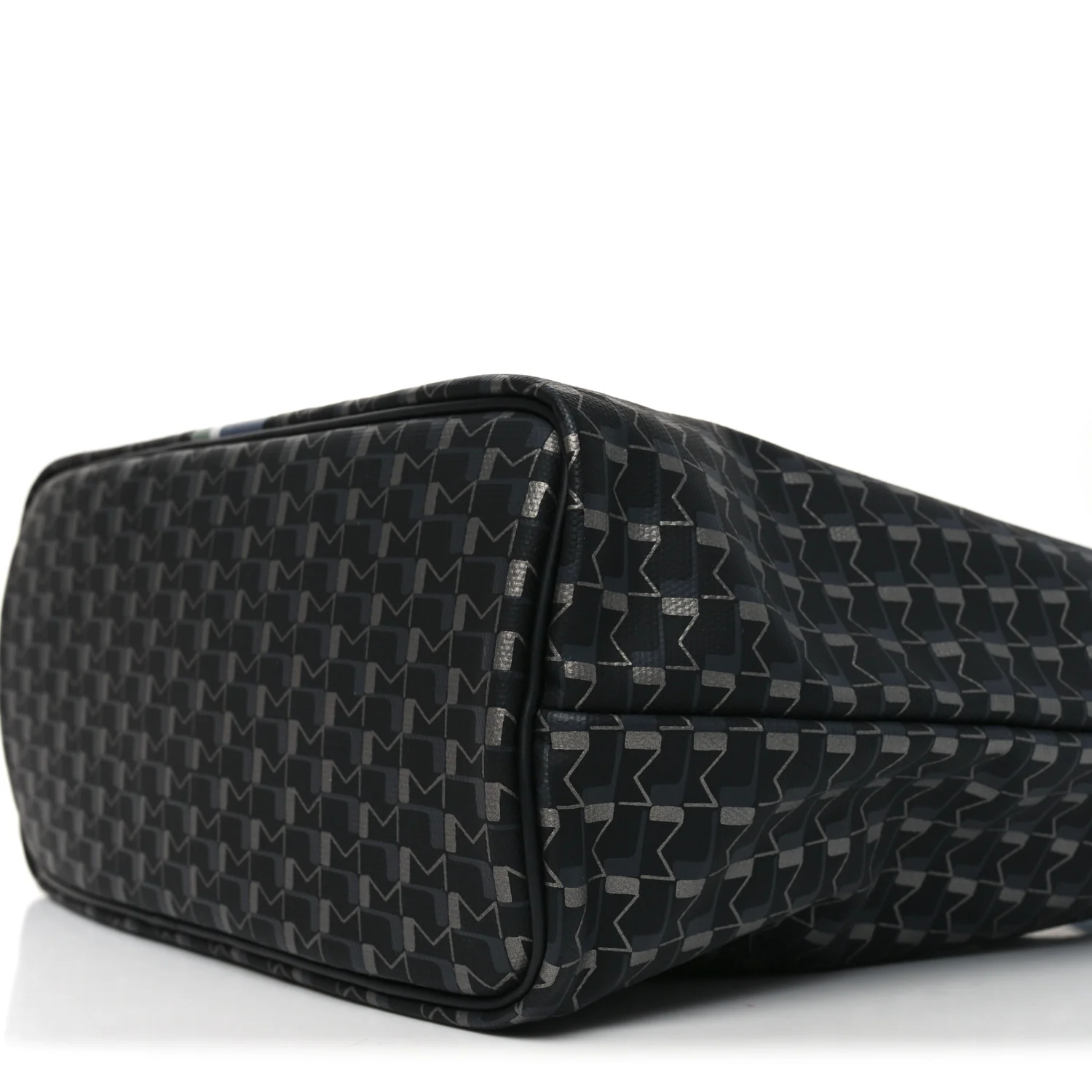 Grained Calfskin Canvas 1920 Oh! Tote Ruban PM Carbon Silver - Image 9