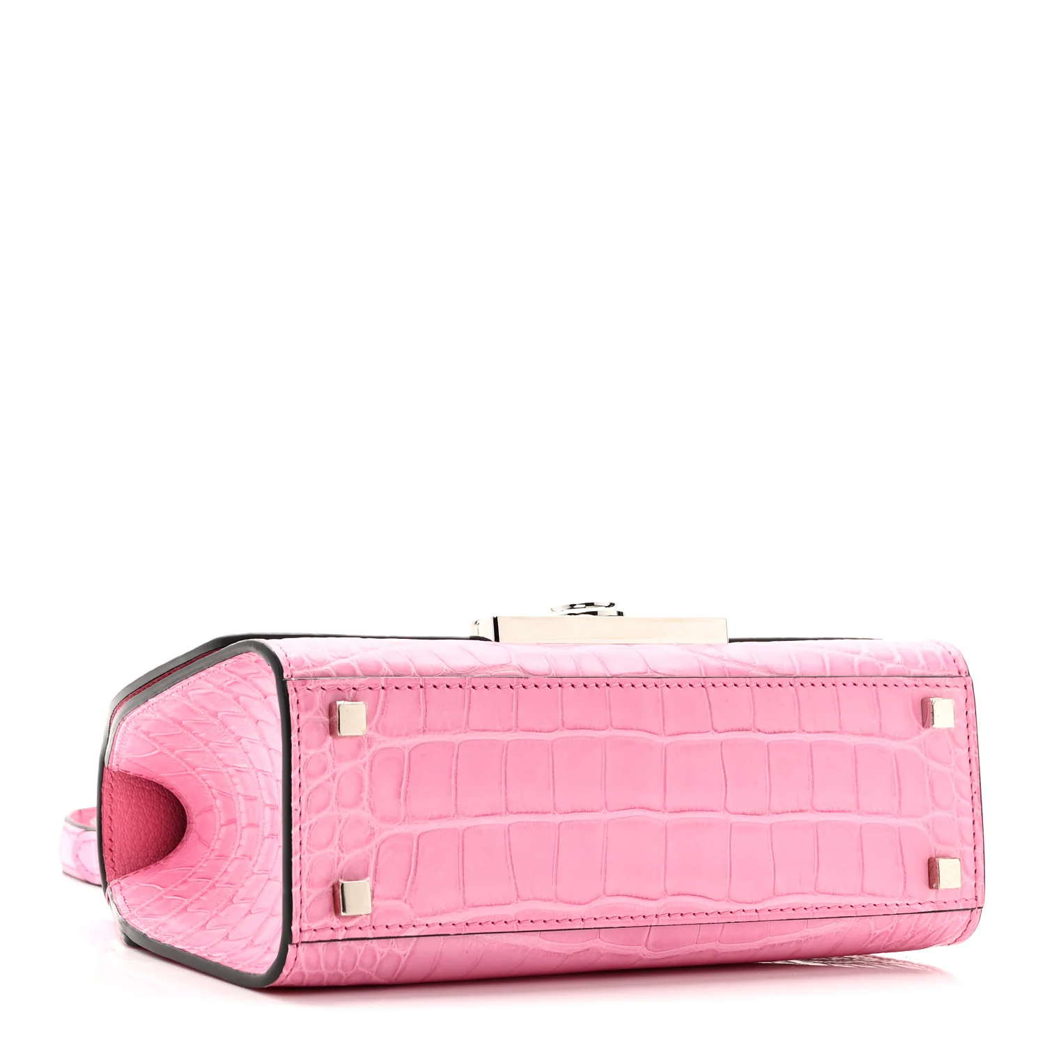 Matte Crocodile Rejane BB Pink - Image 4