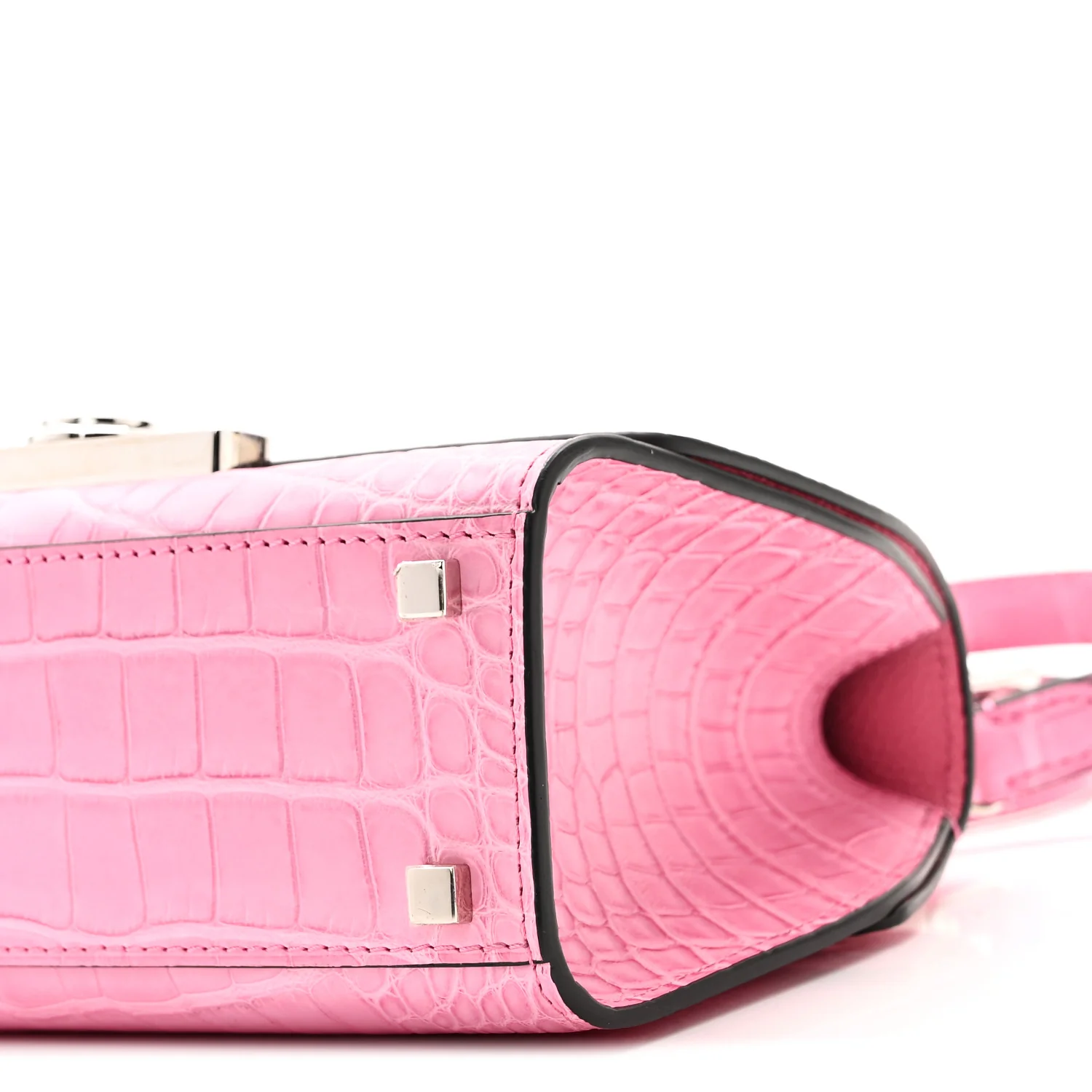 Matte Crocodile Rejane BB Pink - Image 9