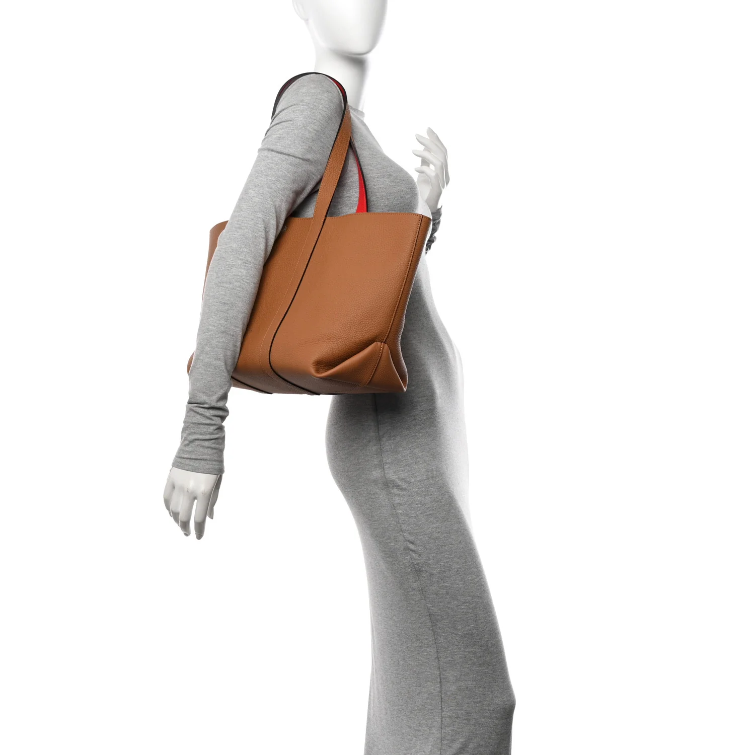 Taurillon Duo Cabas MM Tote Camel Flame - Image 2