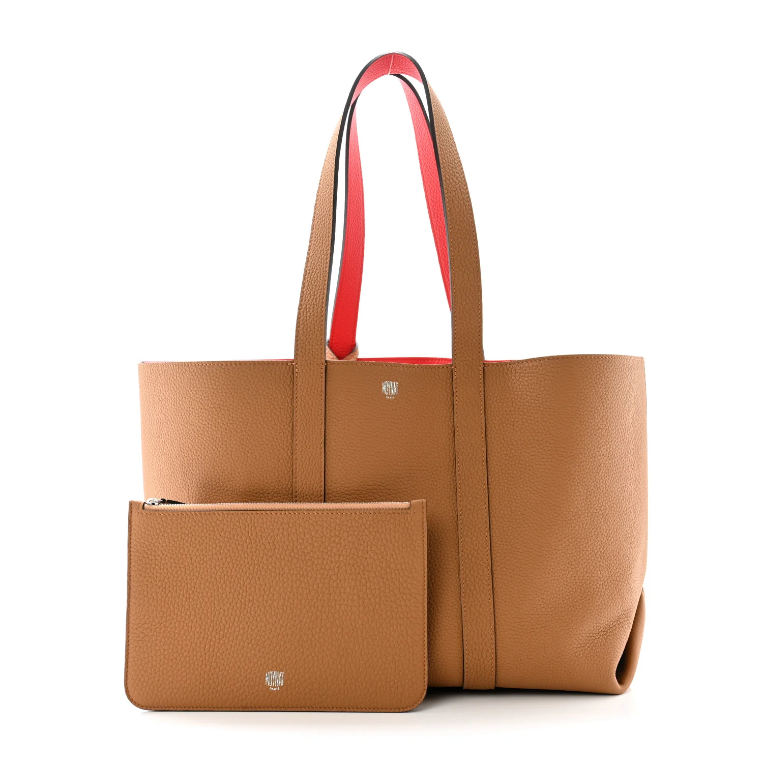 Taurillon Duo Cabas MM Tote Camel Flame - Image 3