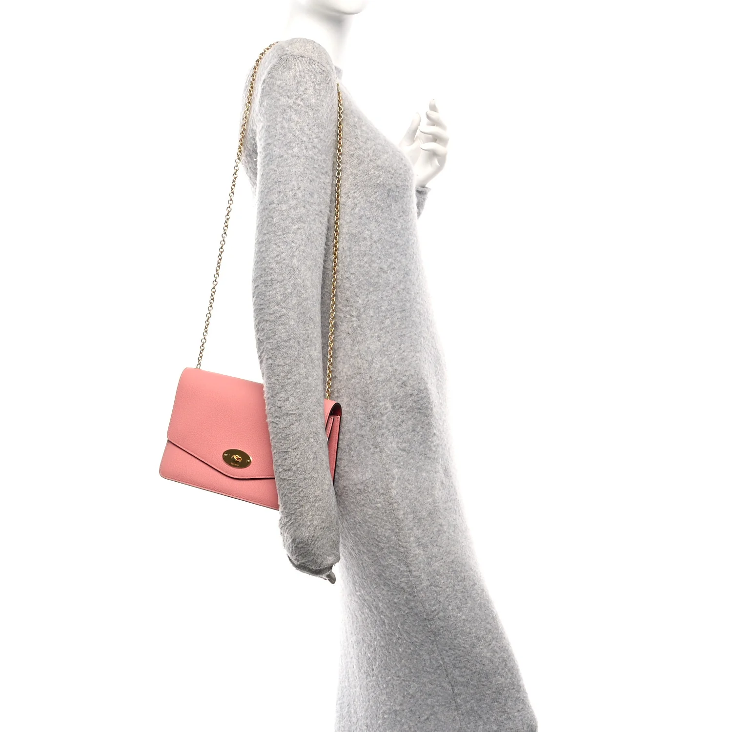 Classic Grain Calfskin Medium Darley Macaroon Pink - Image 2