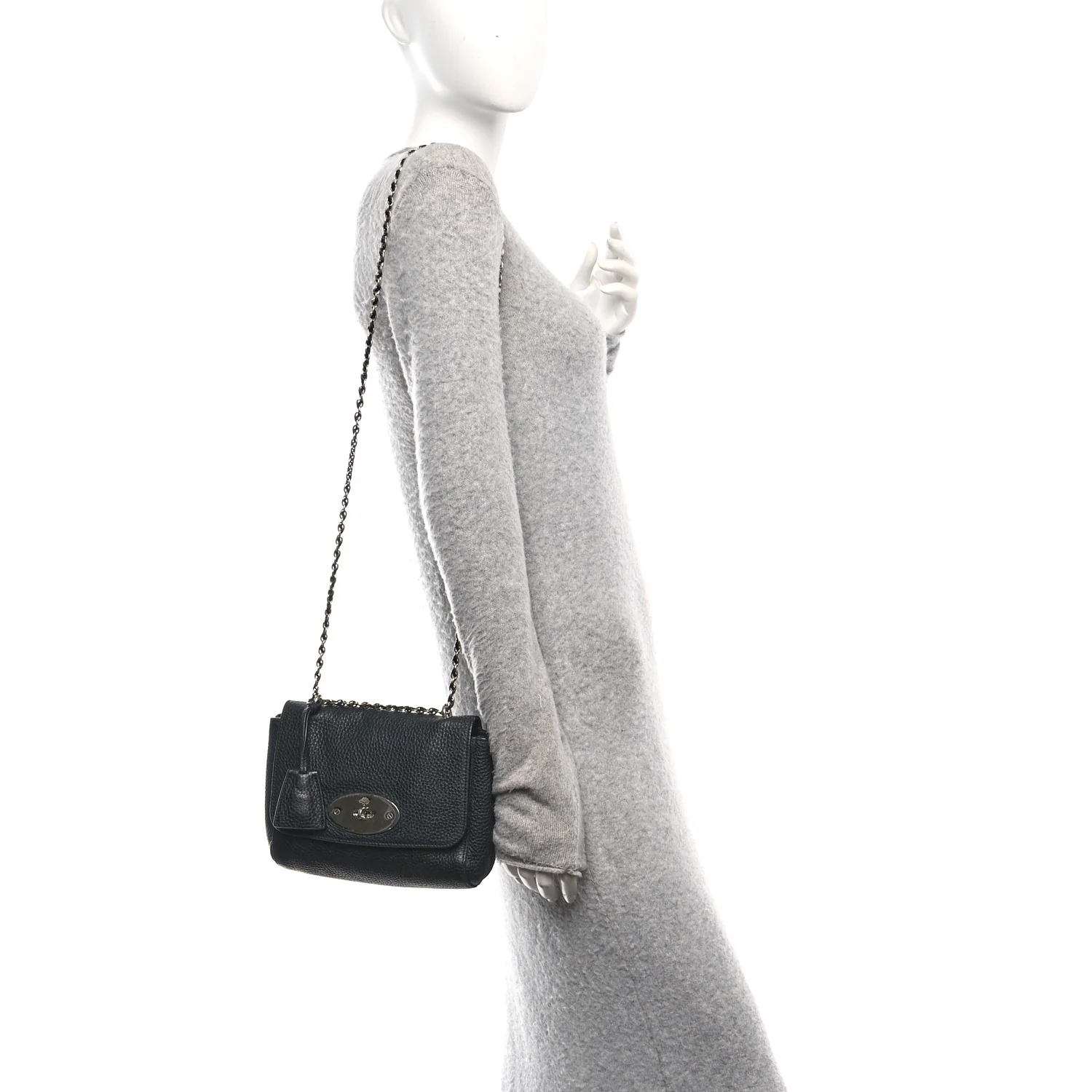 Classic Grain Calfskin Mini Lily Black - Image 2