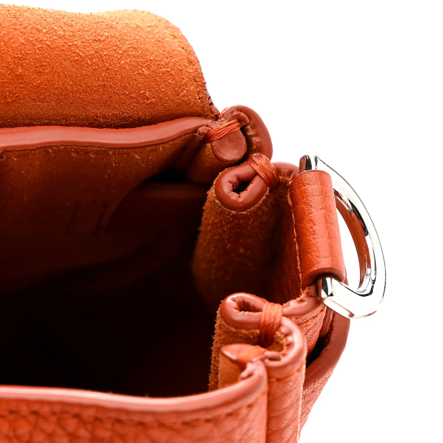Classic Grain Small Bayswater Satchel Mandarin - Image 10