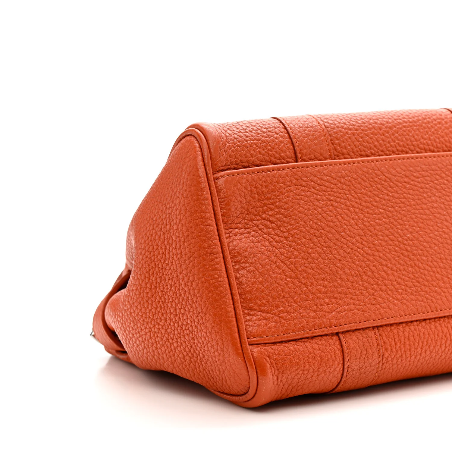 Classic Grain Small Bayswater Satchel Mandarin - Image 8