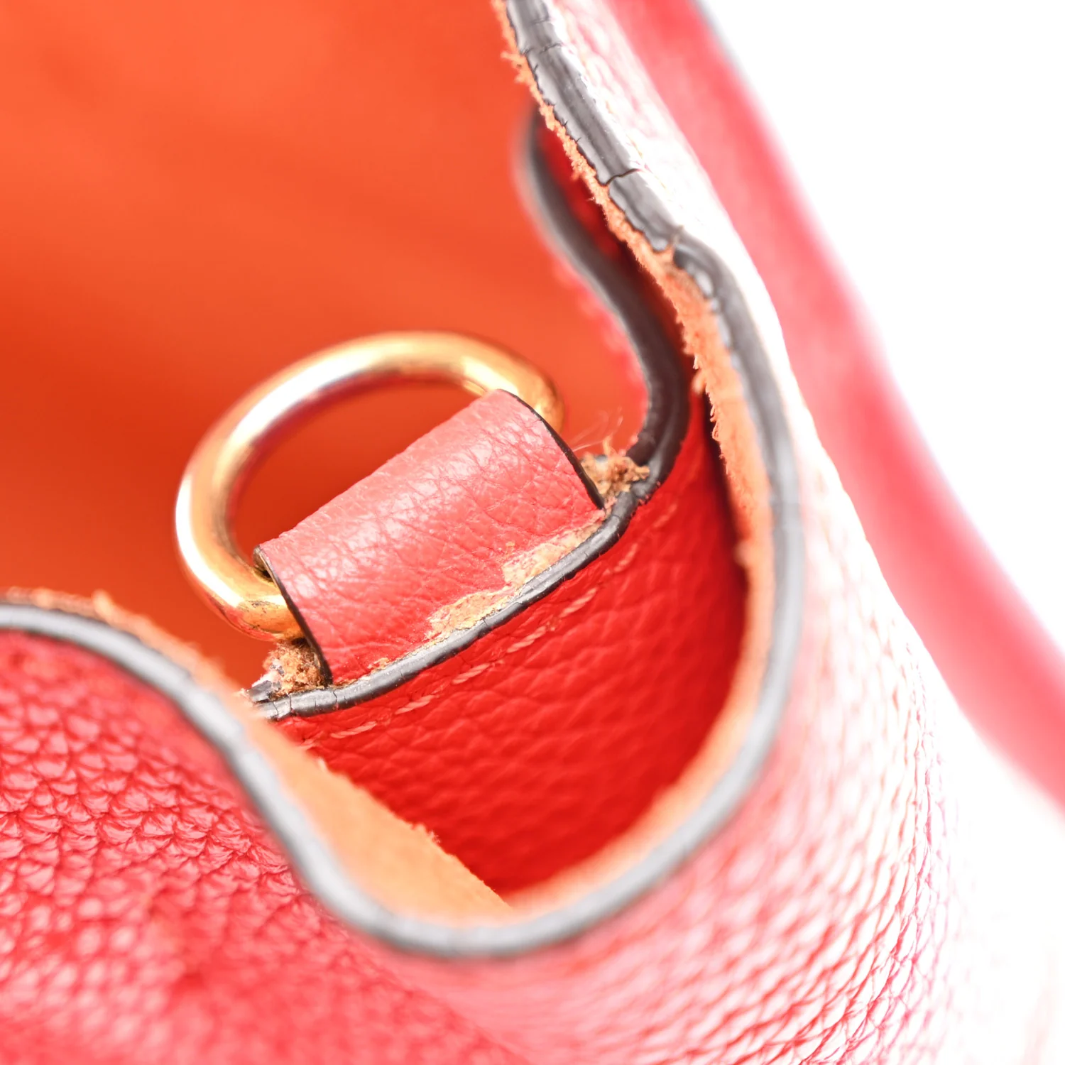 Classic Grain Small Bayswater Satchel Scarlet Red - Image 10