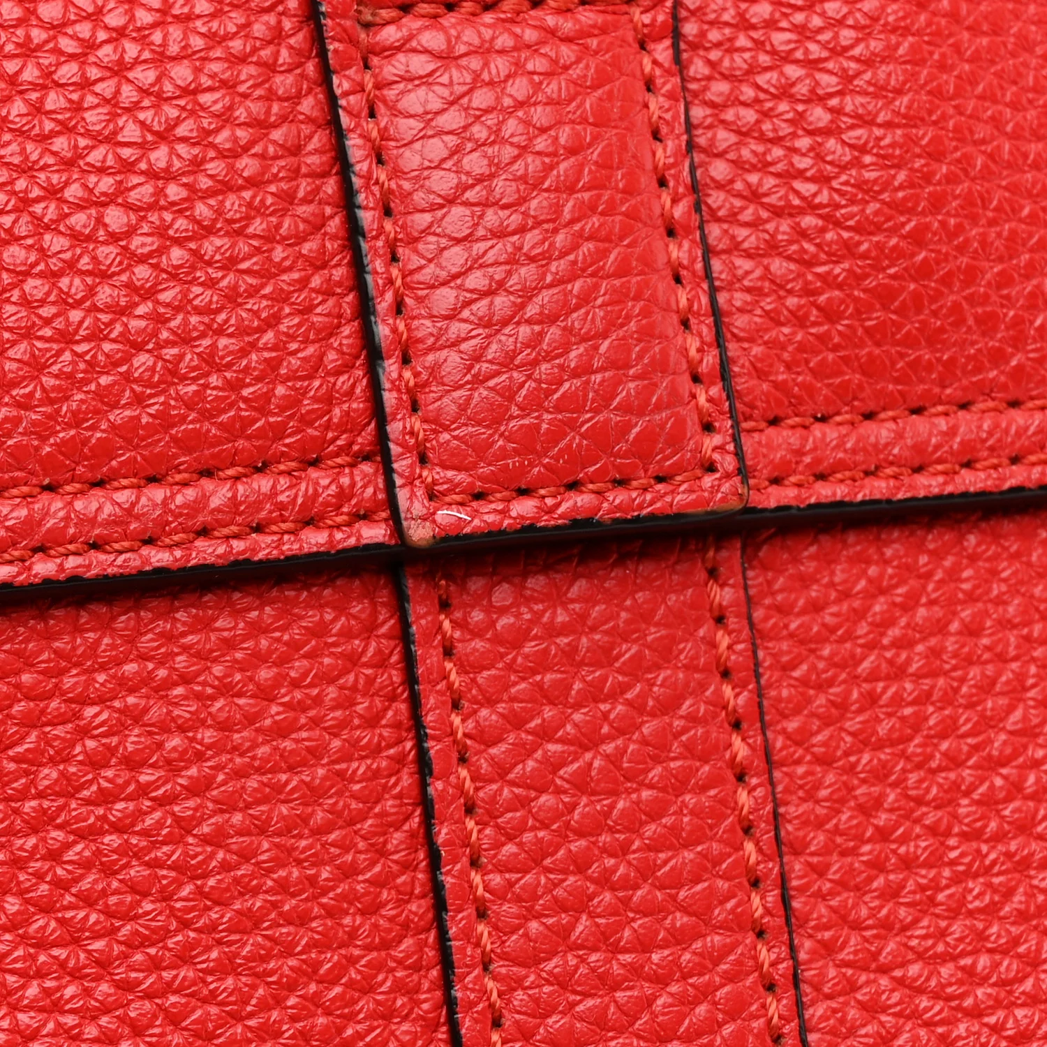 Classic Grain Small Bayswater Satchel Scarlet Red - Image 11