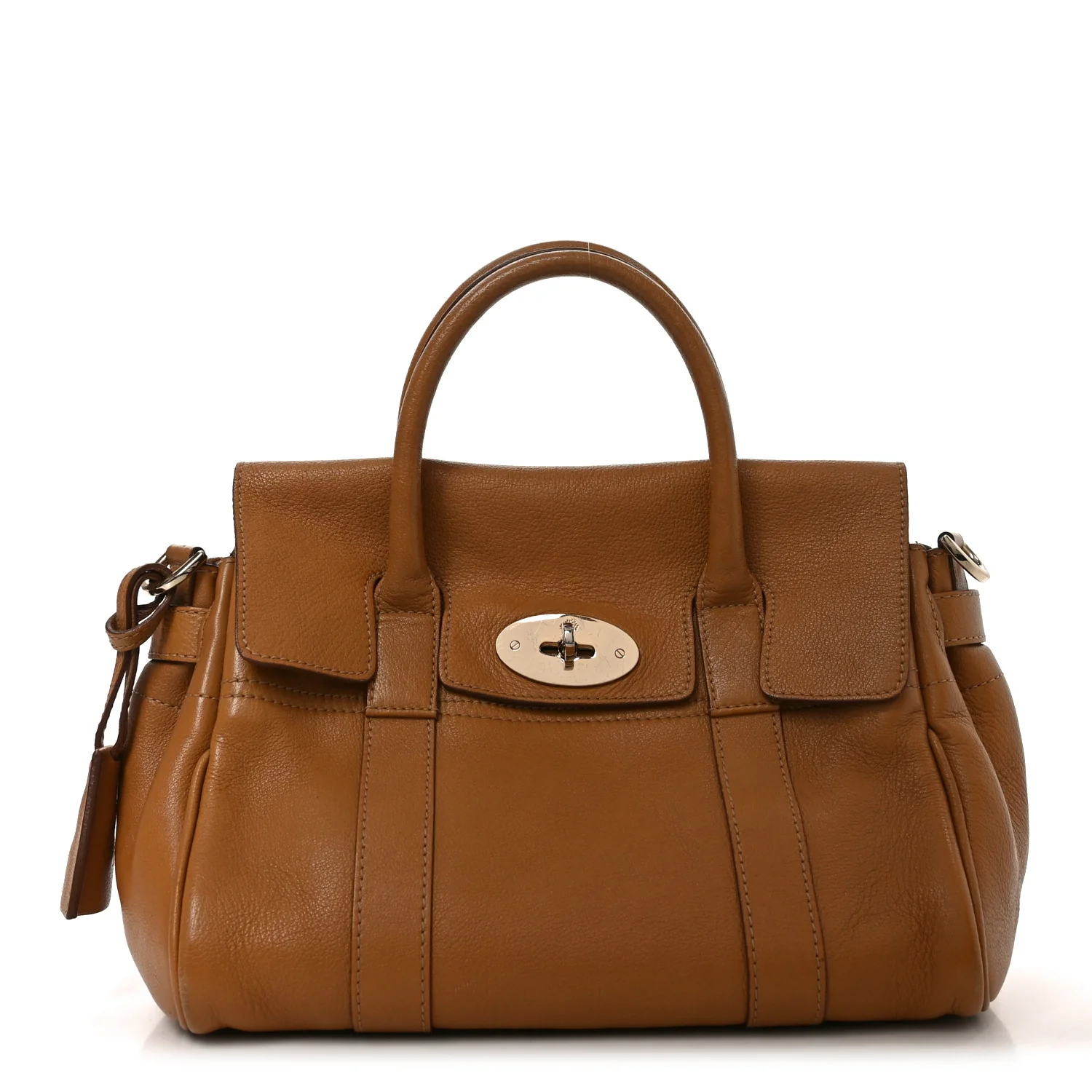 Glossy Buffalo Small Bayswater Satchel Fudge