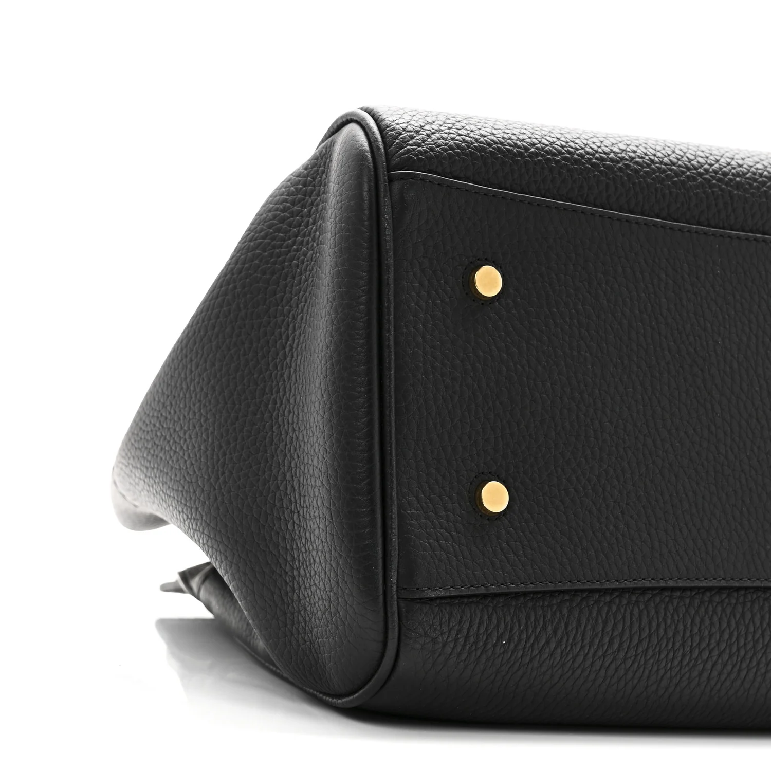 Heavy Grain Belted Bayswater Tote Black - Image 8