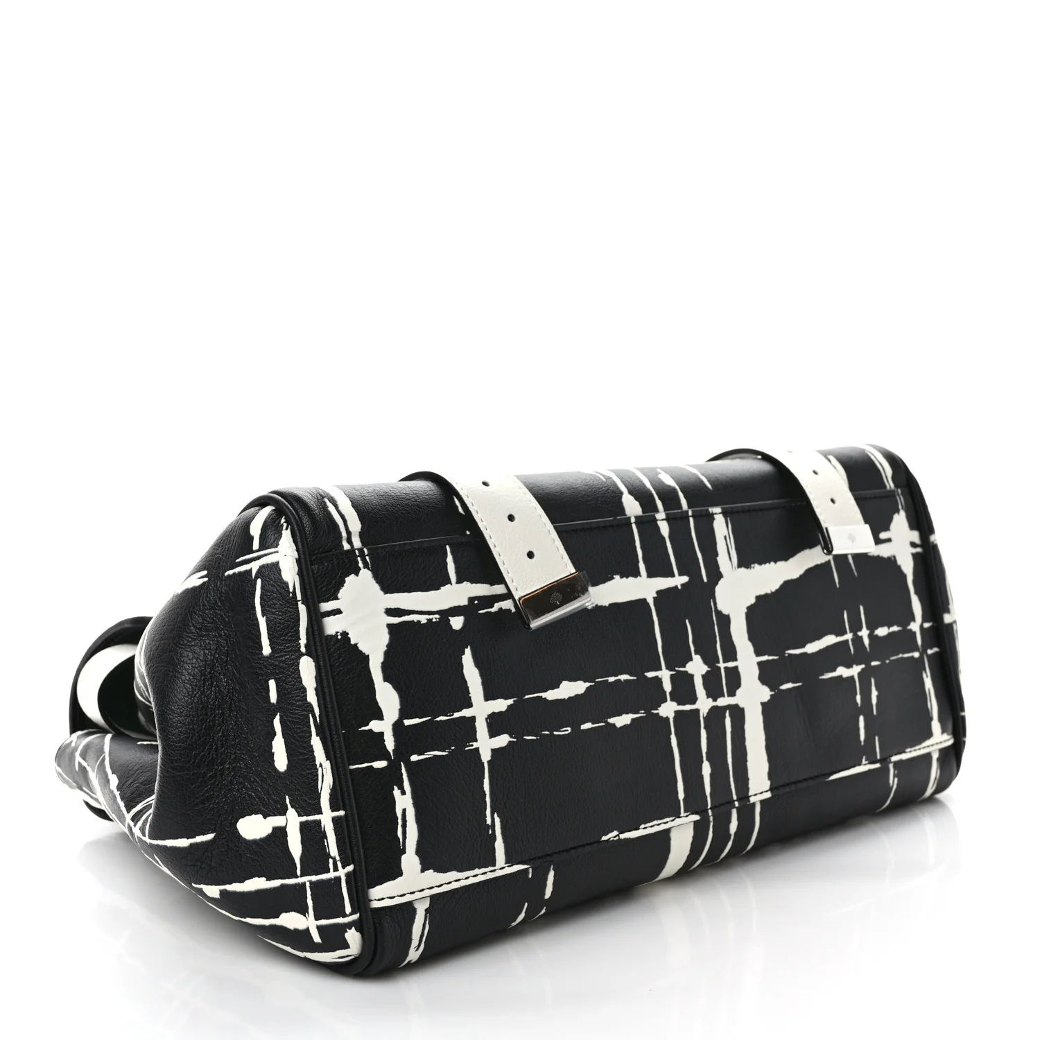 Polished Buffalo Check Printed Medium Alexa Black White - Image 4