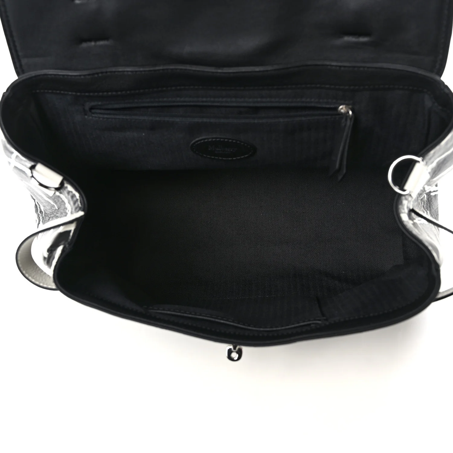 Polished Buffalo Check Printed Medium Alexa Black White - Image 5