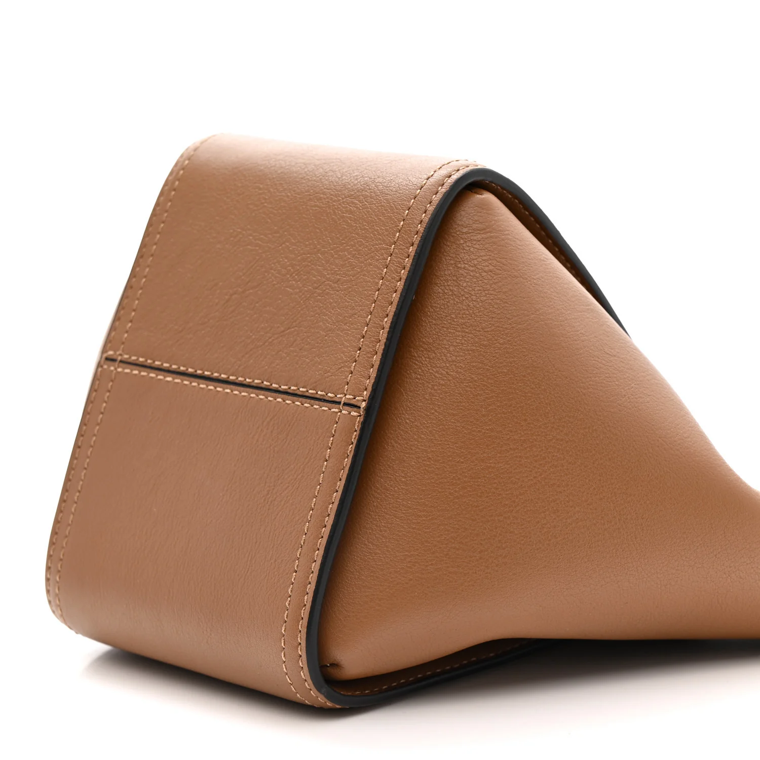 Silky Calfskin Mini Rider's Top Handle Bag Teak - Image 10
