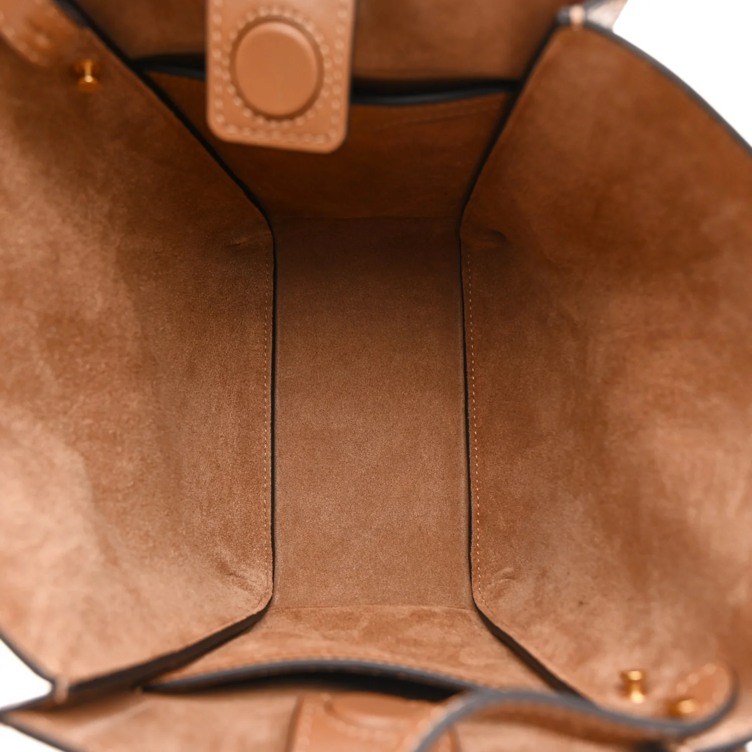 Silky Calfskin Mini Rider's Top Handle Bag Teak - Image 5