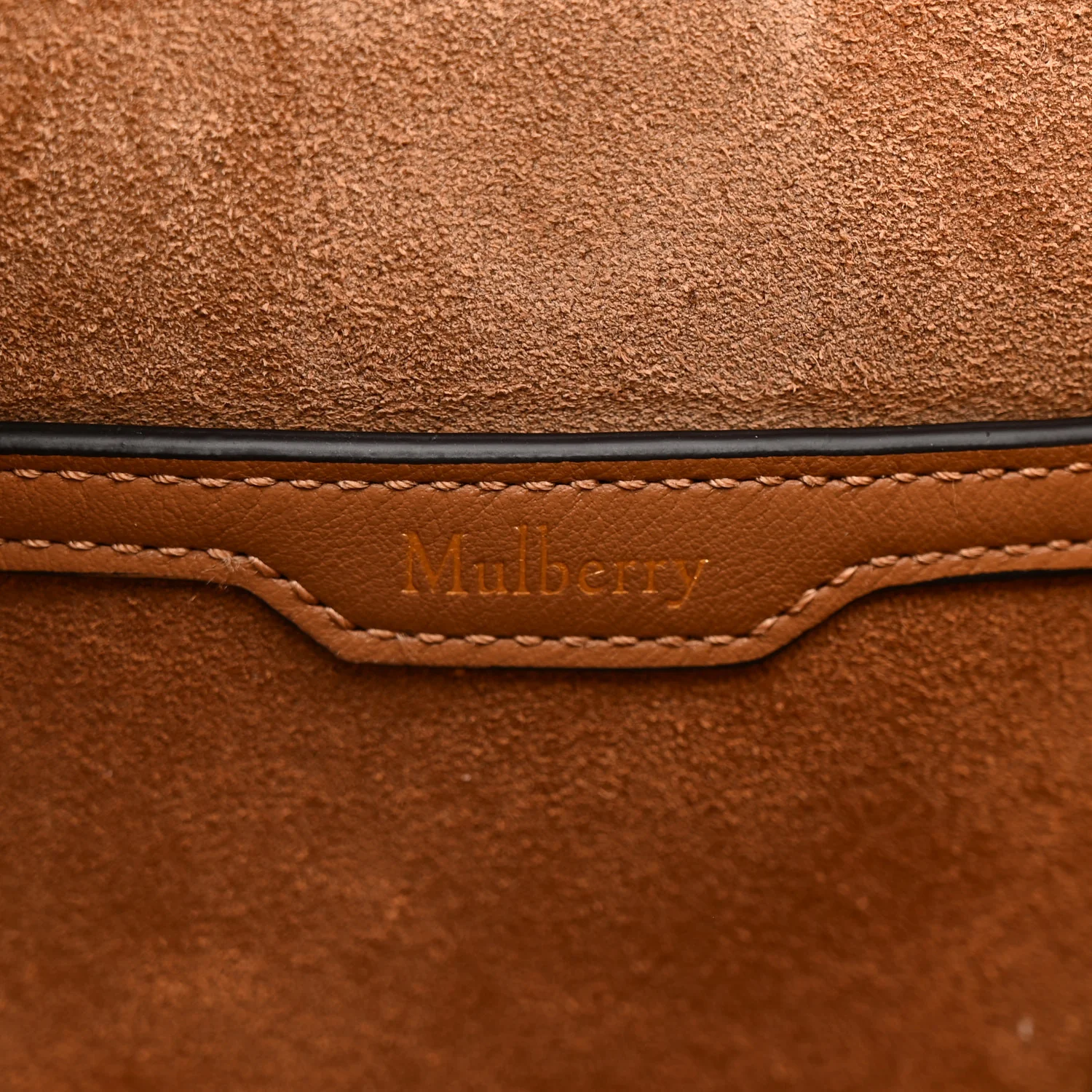 Silky Calfskin Mini Rider's Top Handle Bag Teak - Image 6
