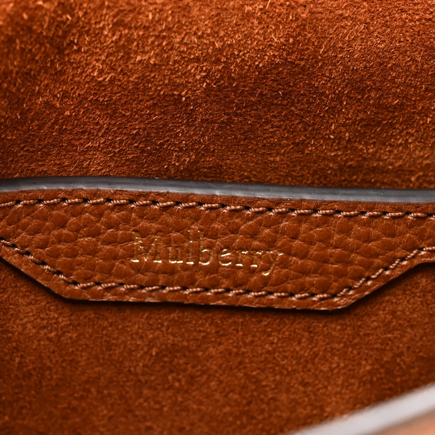 Small Classic Grain Amberley Satchel Oak - Image 6