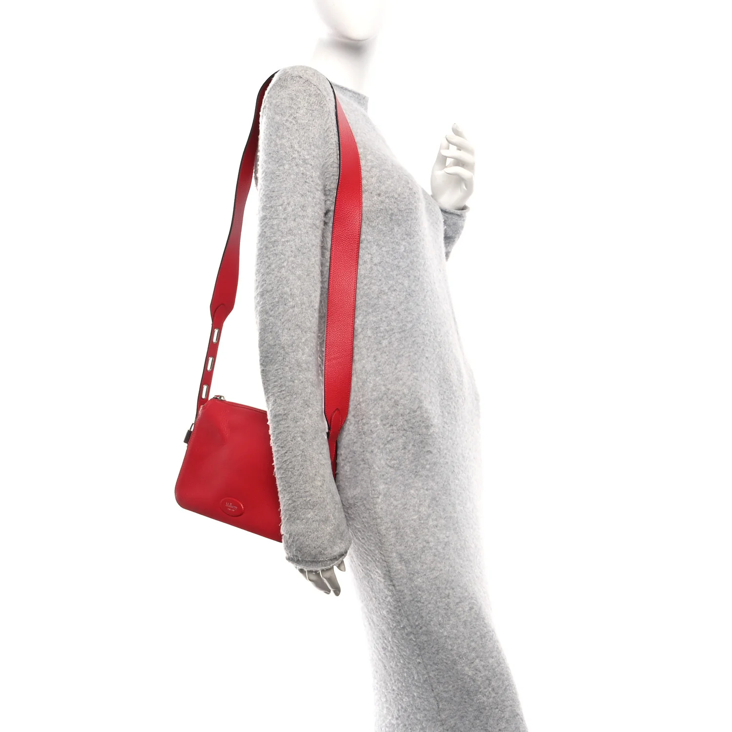 Small Classic Grain Billie Crossbody Bag Red - Image 2