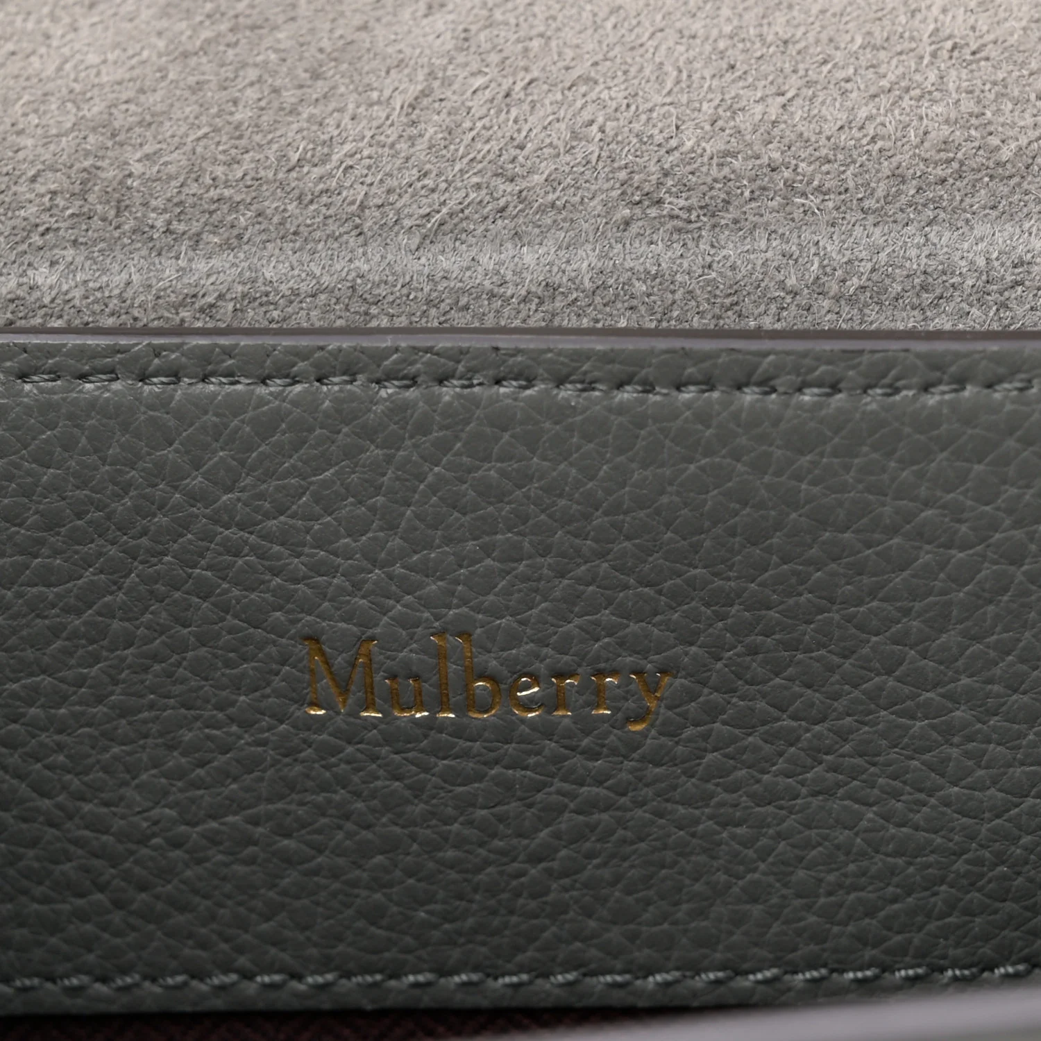 Small Classic Grain Calfskin Mini Seaton Grey - Image 10