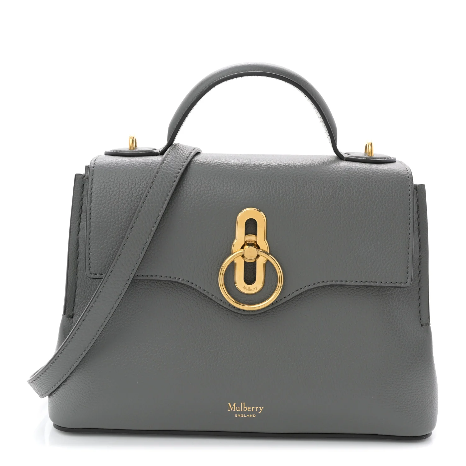 Small Classic Grain Calfskin Mini Seaton Grey - Image 2