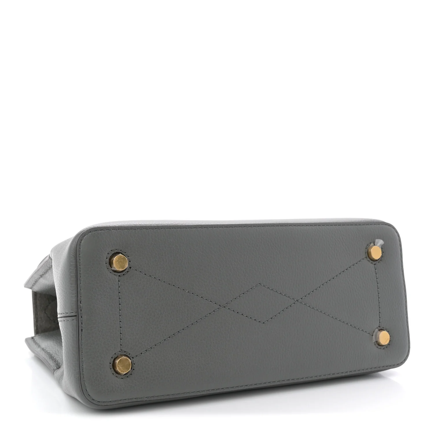 Small Classic Grain Calfskin Mini Seaton Grey - Image 7