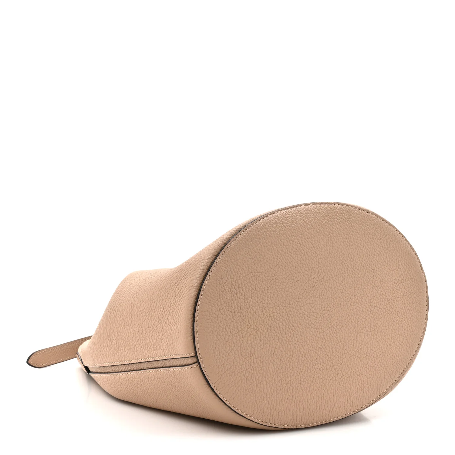 Small Classic Grain Calfskin Small Abbey Bucket Bag Rosewater - Image 5