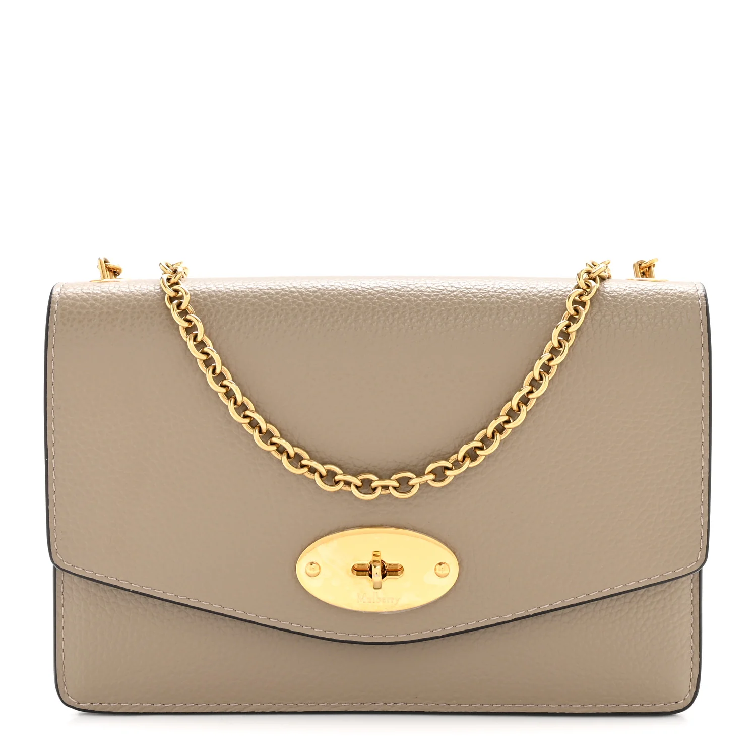 Small Classic Grain Calfskin Small Darley Clay