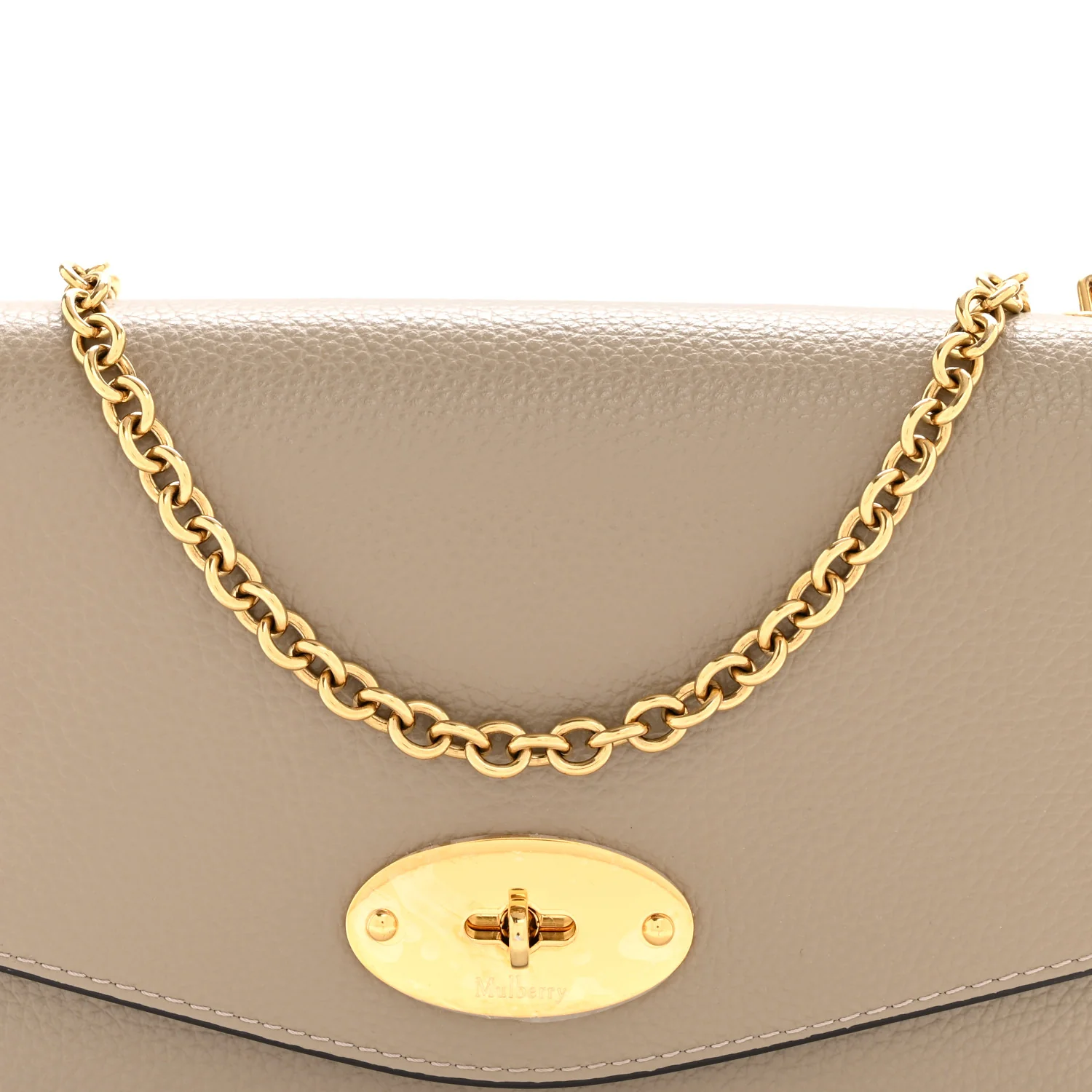 Small Classic Grain Calfskin Small Darley Clay - Image 7