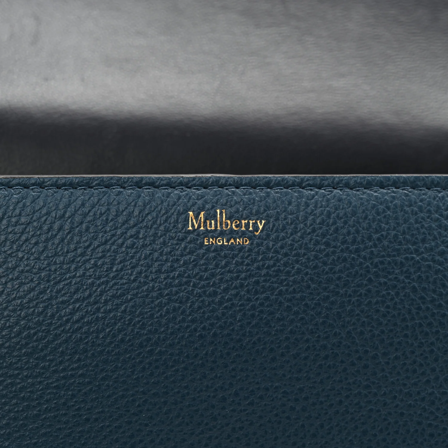 Small Classic Grain Calfskin Small Darley Satchel Blue - Image 6