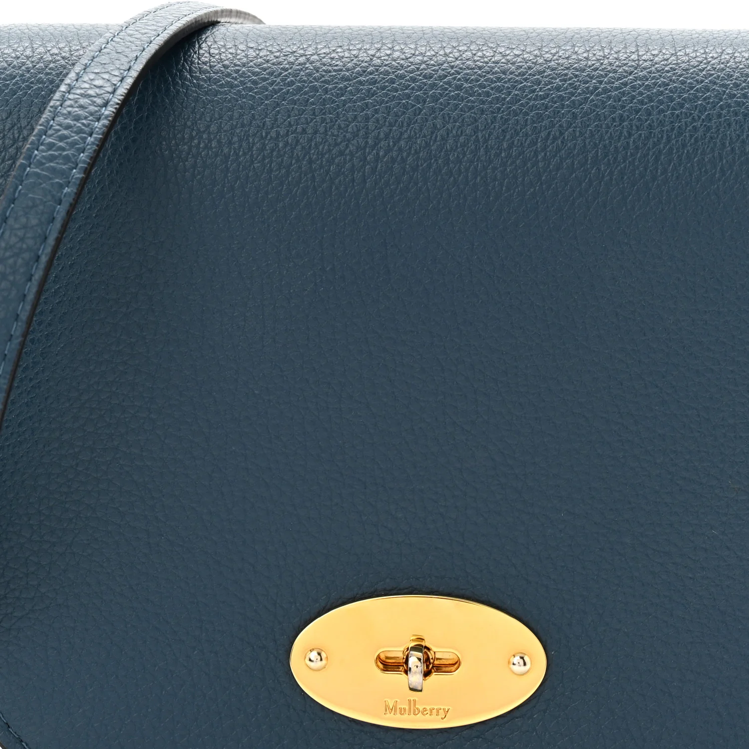 Small Classic Grain Calfskin Small Darley Satchel Blue - Image 7