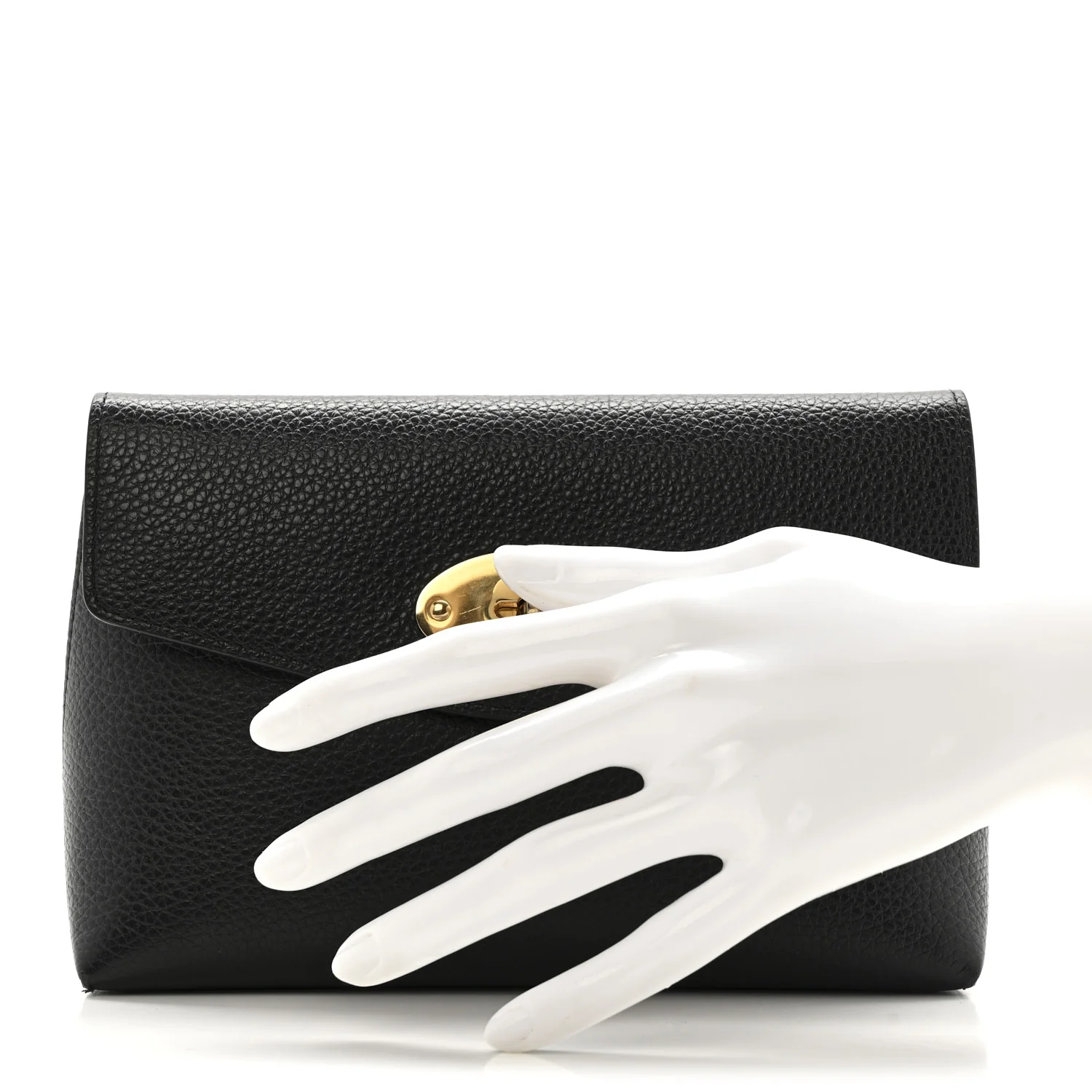 Small Classic Grain Darley Cosmetic Pouch Black - Image 2