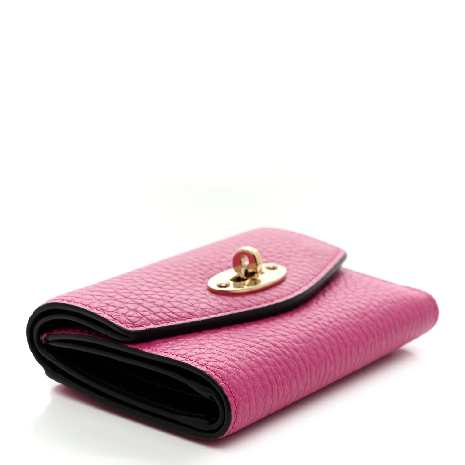 Small Classic Grain Darley Folded Multi-Card Wallet Mulberry Pink - Image 4