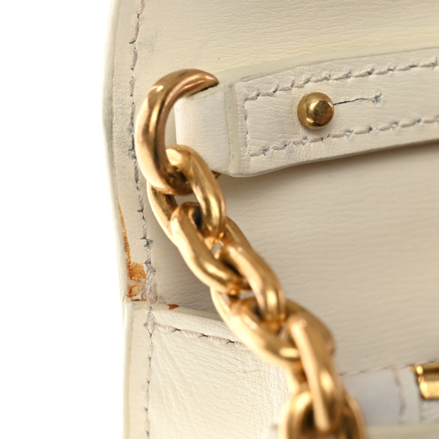 Calfskin Jitney 0.5 Cash Inside Crossbody Bag White - Image 12