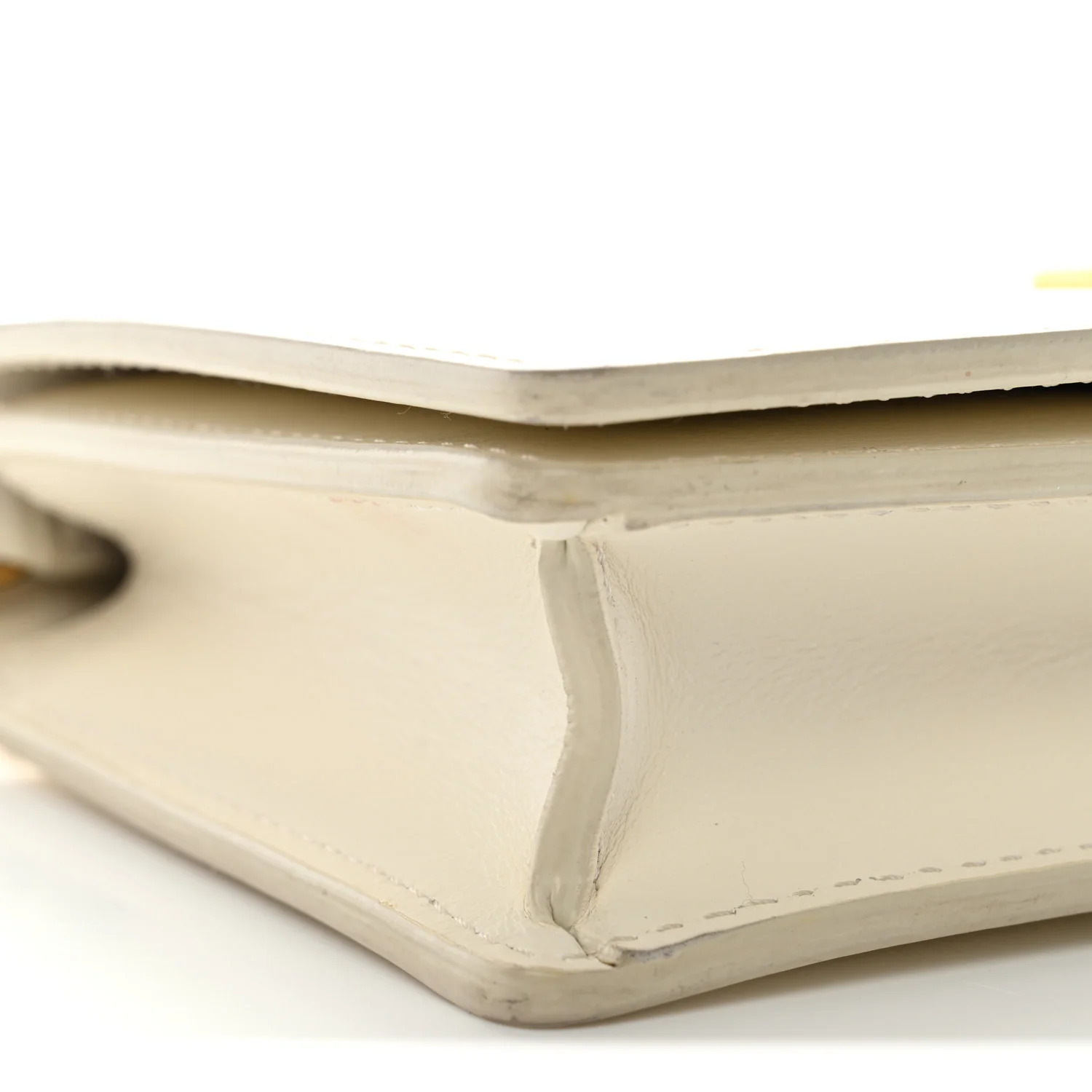 Calfskin Jitney 0.5 Cash Inside Crossbody Bag White - Image 8