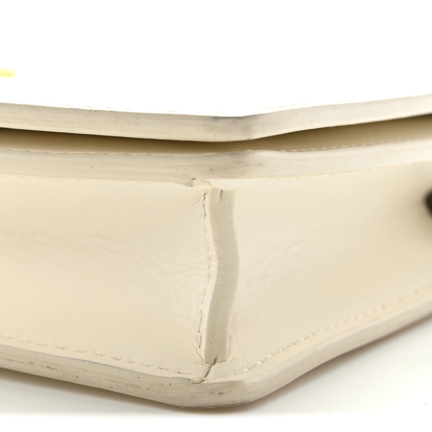 Calfskin Jitney 0.5 Cash Inside Crossbody Bag White - Image 9