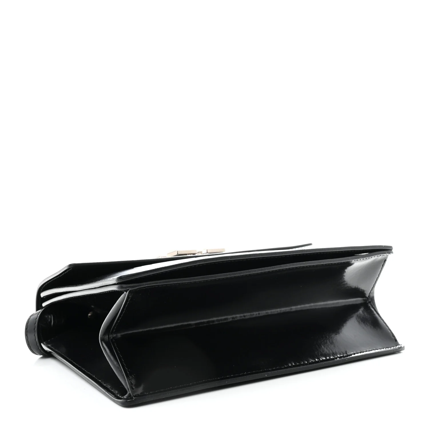 Calfskin Jitney 2.8 Not For Sale Top Handle Bag Black White - Image 6