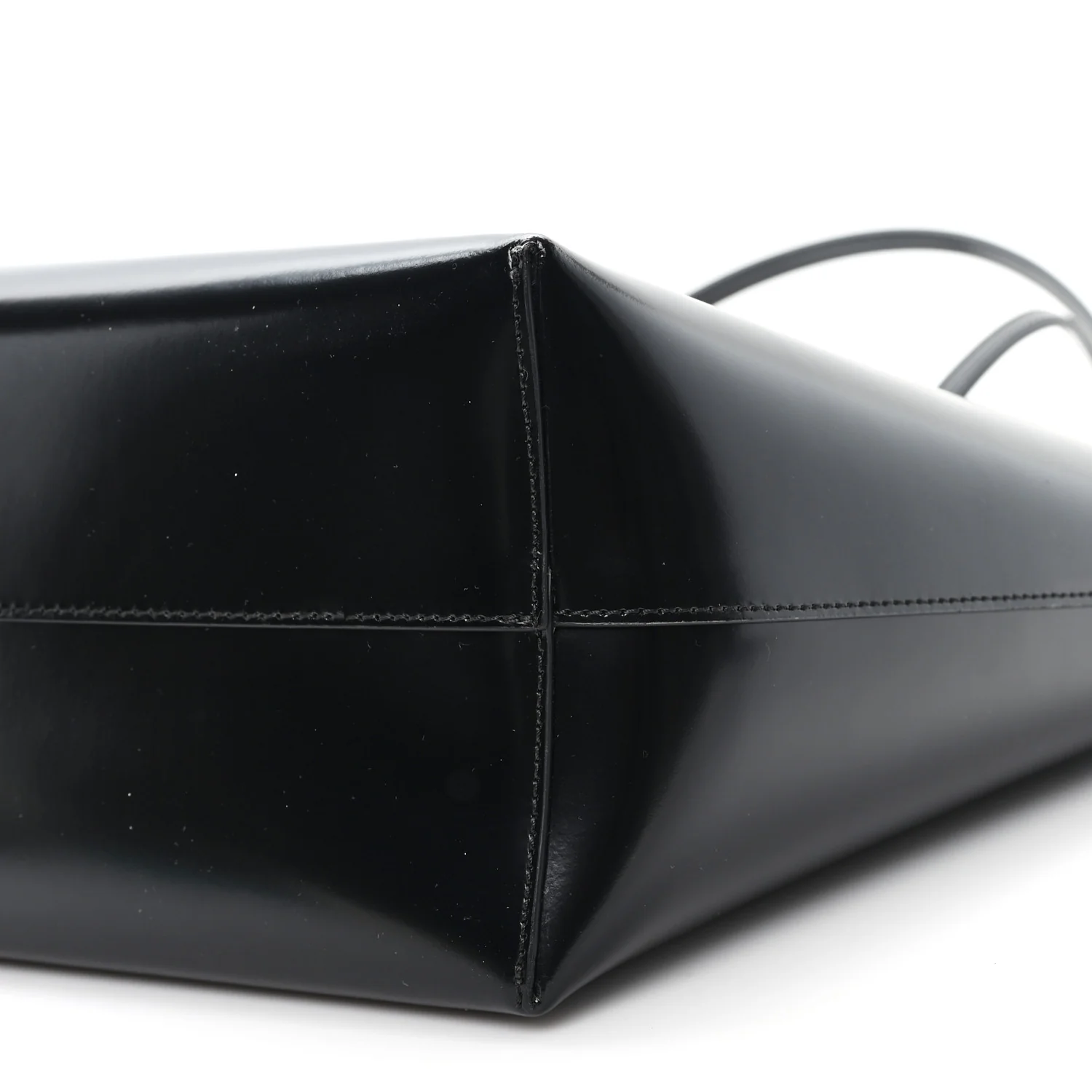Calfskin Sculpture Day Off Tote Bag Black White - Image 10