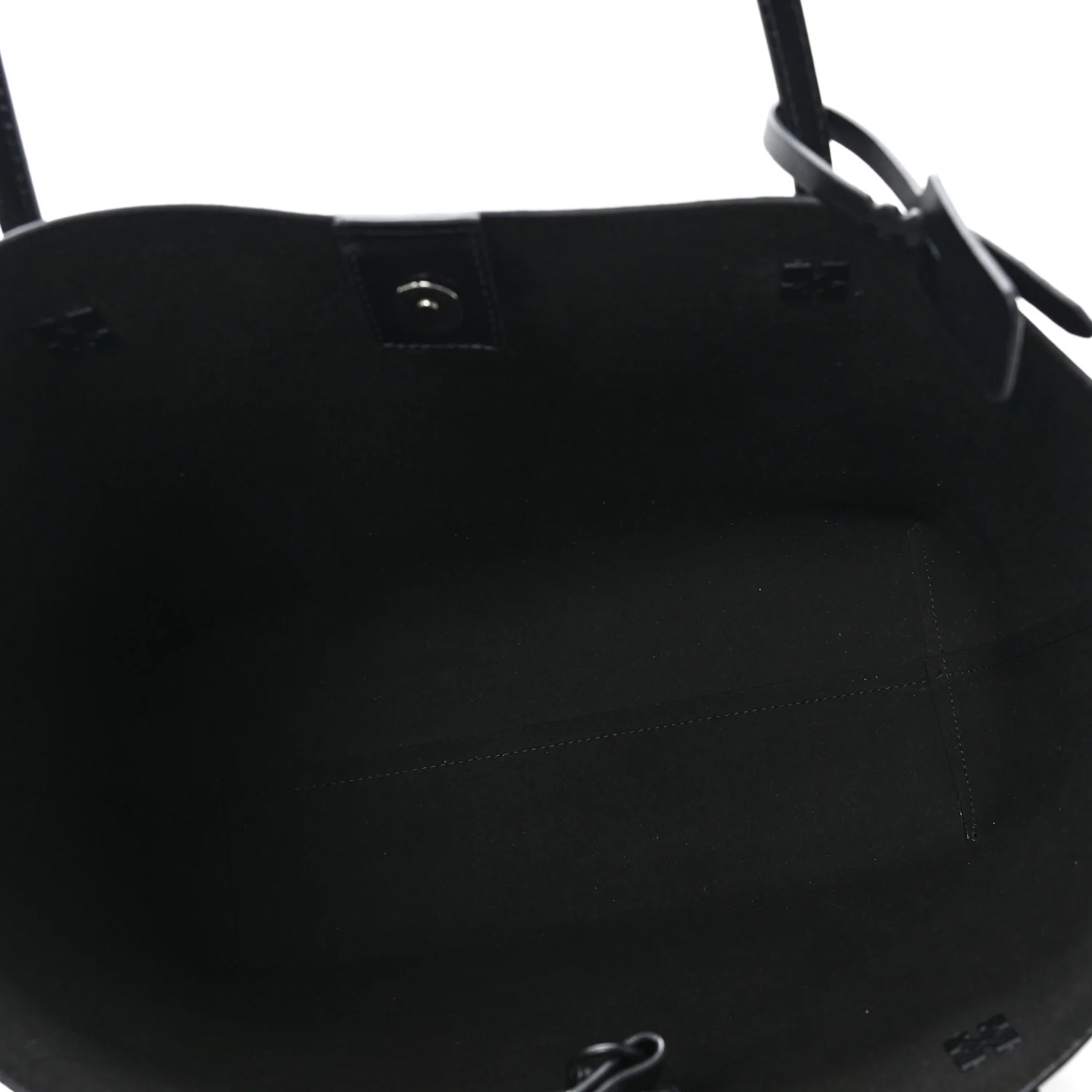 Calfskin Sculpture Day Off Tote Bag Black White - Image 6