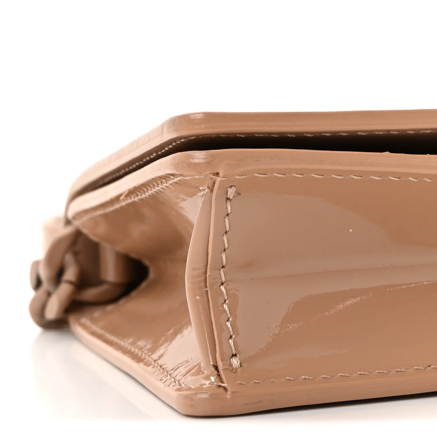 OFF WHITE Patent Jitney 0.5 Crossbody Bag Nude - Image 8
