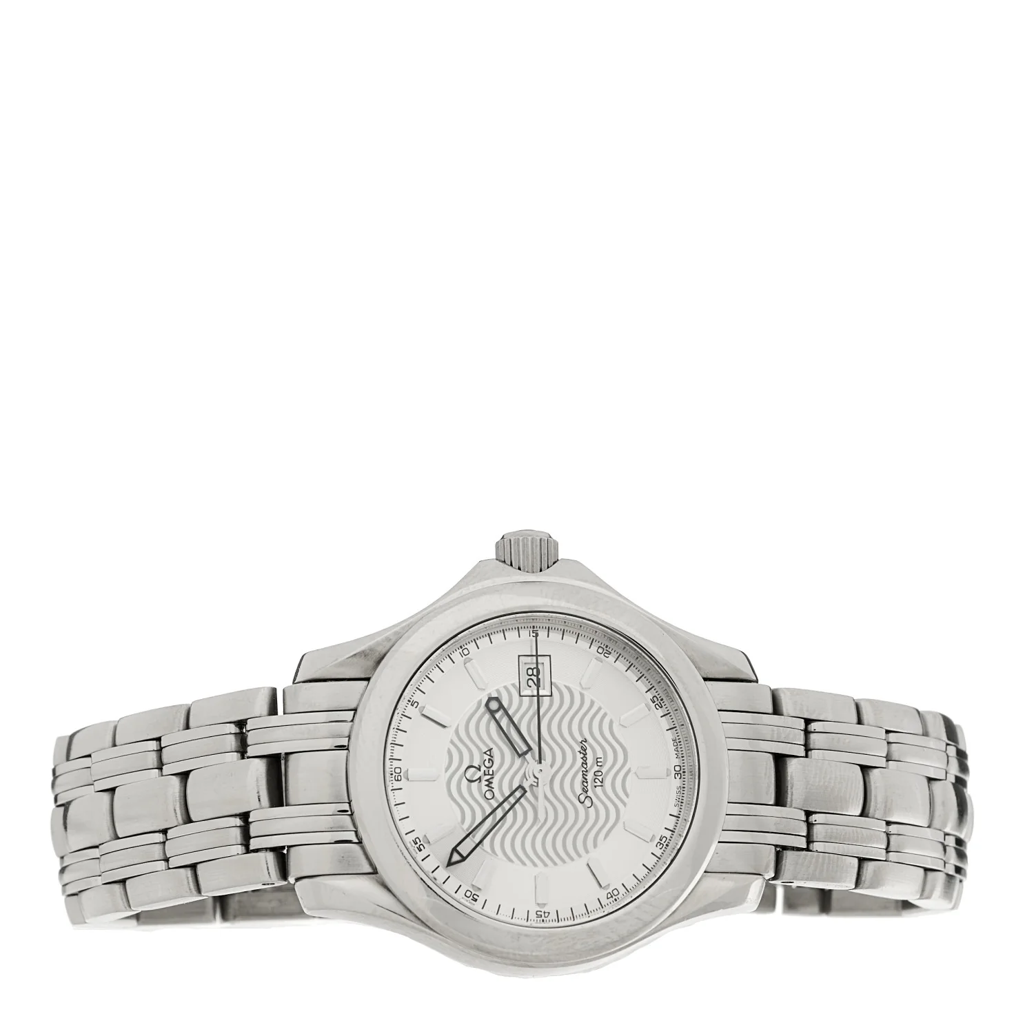 Stainless Steel 28mm Seamaster 120M Quartz Watch Silver 2571.31.00 - Image 2