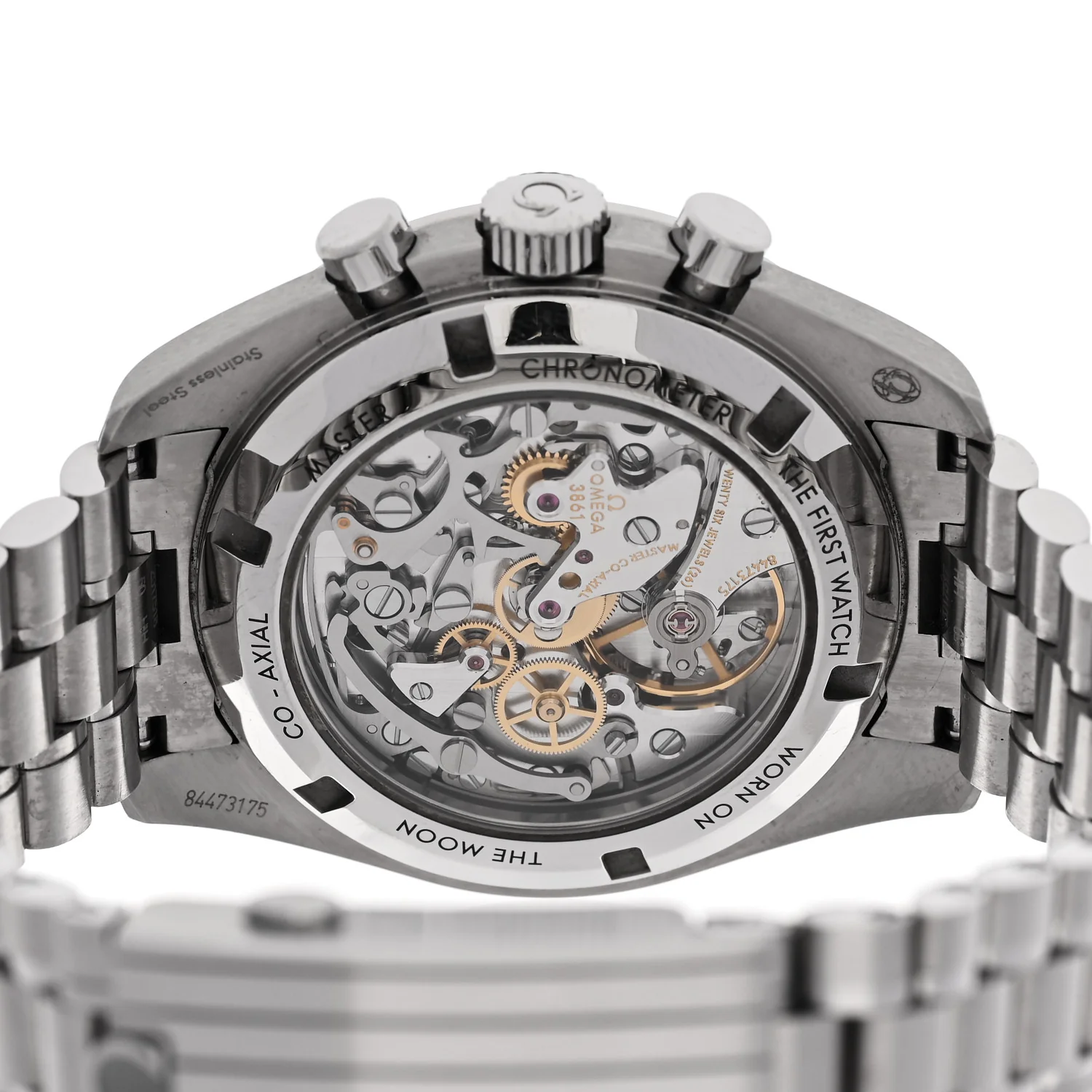 Stainless Steel 42mm Speedmaster Moonwatch Professional Chronograph Manual Winding Watch Black 310.30.42.50.01.002 - Image 4