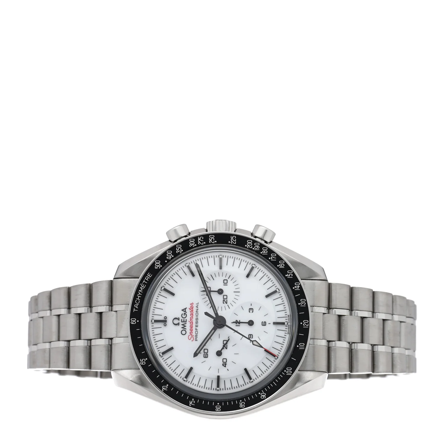 Stainless Steel 42mm Speedmaster Moonwatch Professional Chronograph Manual Winding Watch White 310.30.42.50.04.001 - Image 2