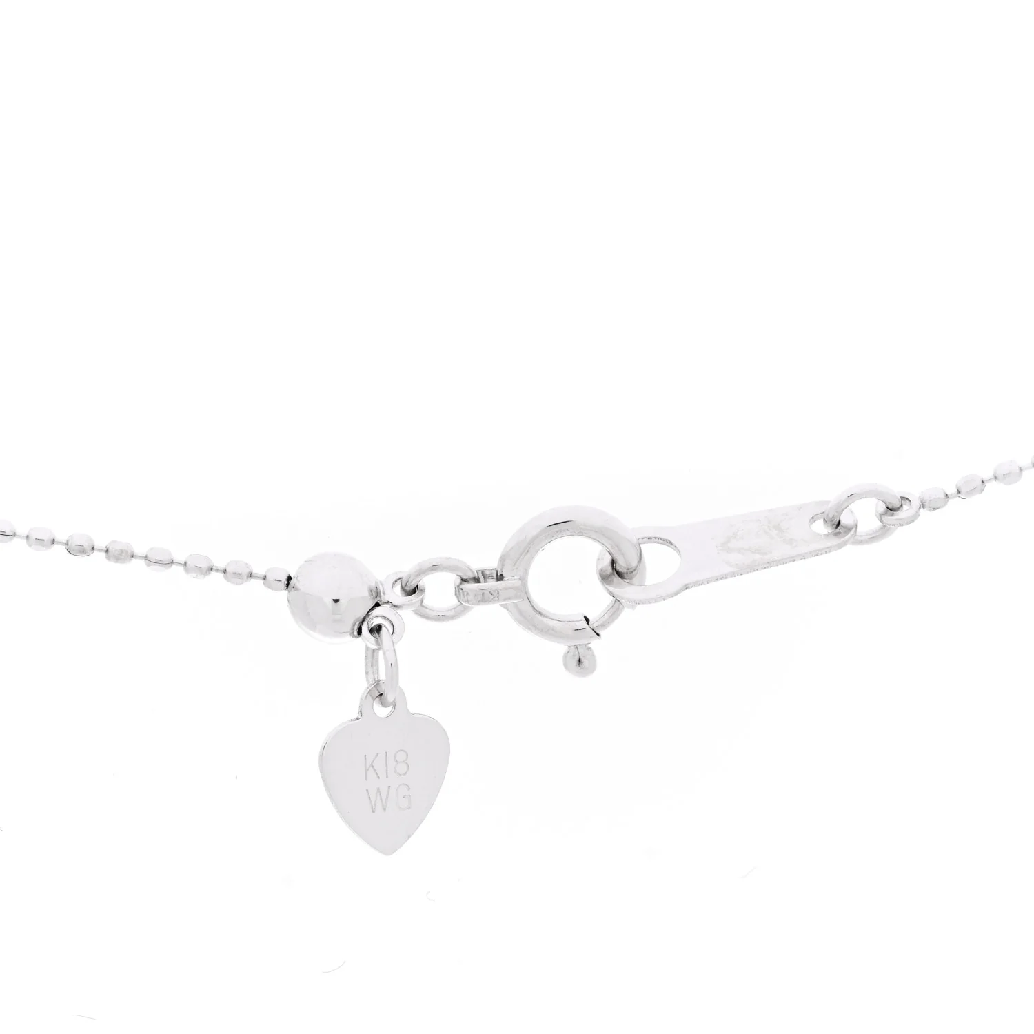 18K White Gold Diamond .91ctw Snowflake Drop Pendant Necklace - Image 5