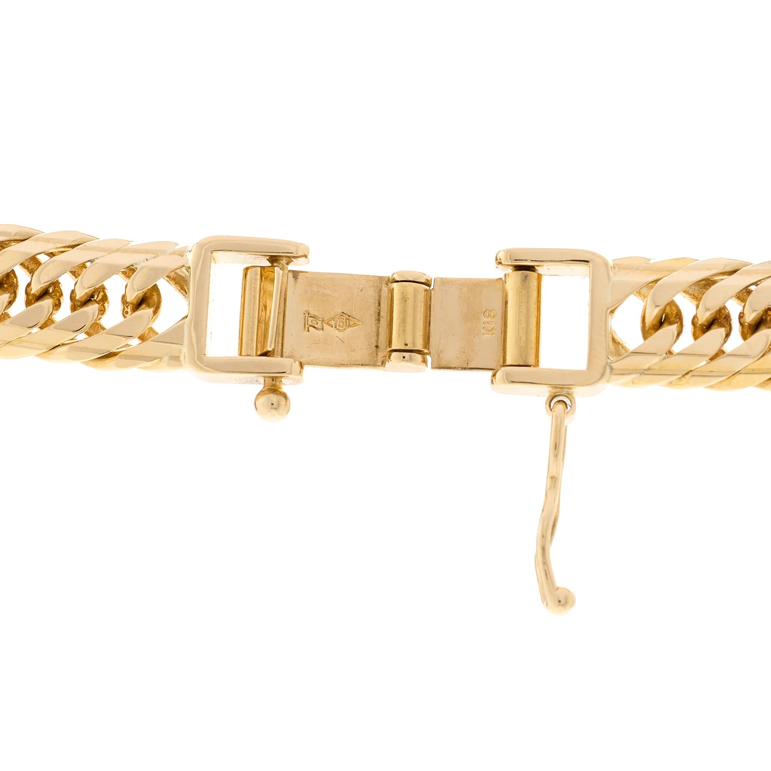 18K Yellow Gold Curb Chain Necklace 19.75 - Image 6