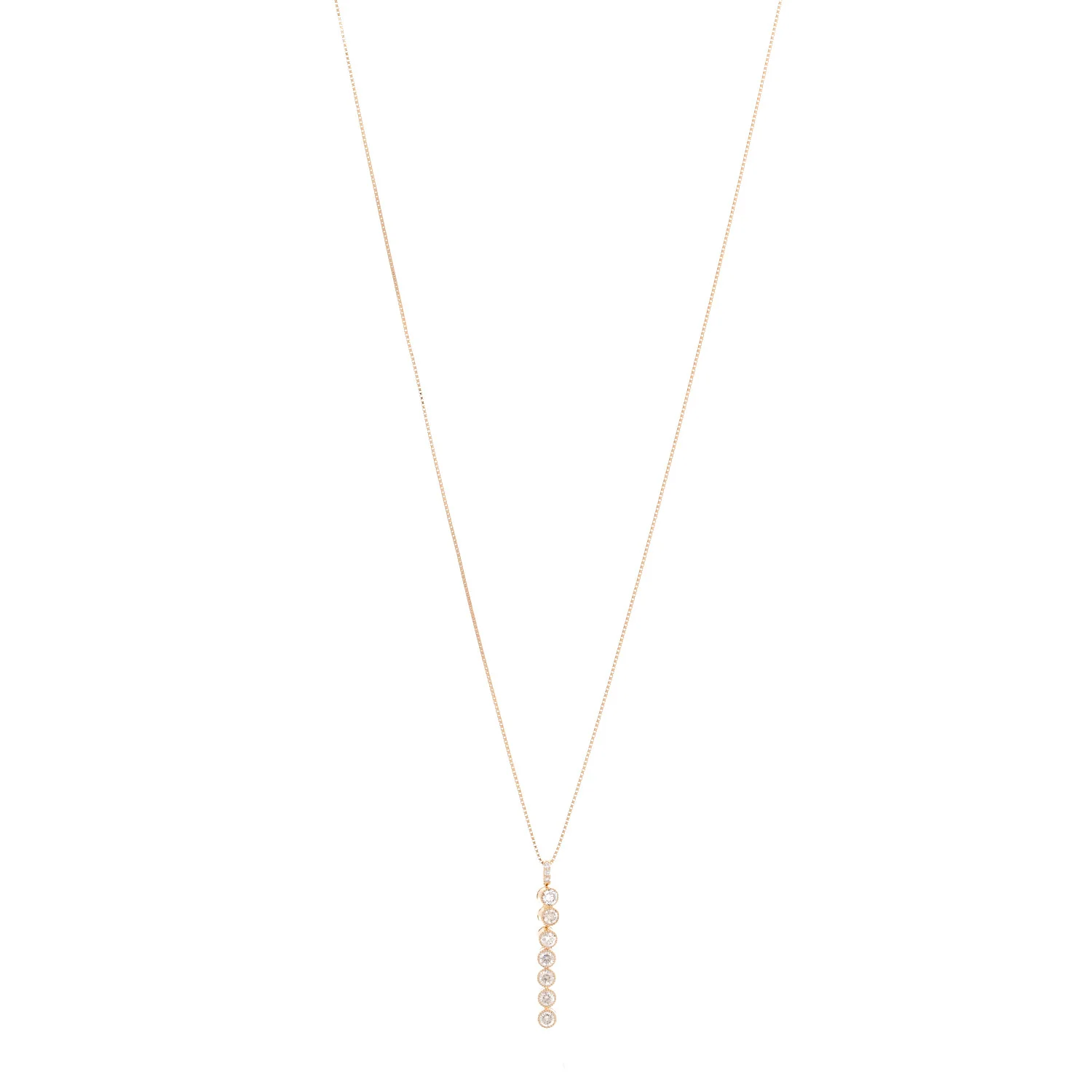 18K Yellow Gold Diamond 1.00ctw Magnetic Pendant Necklace