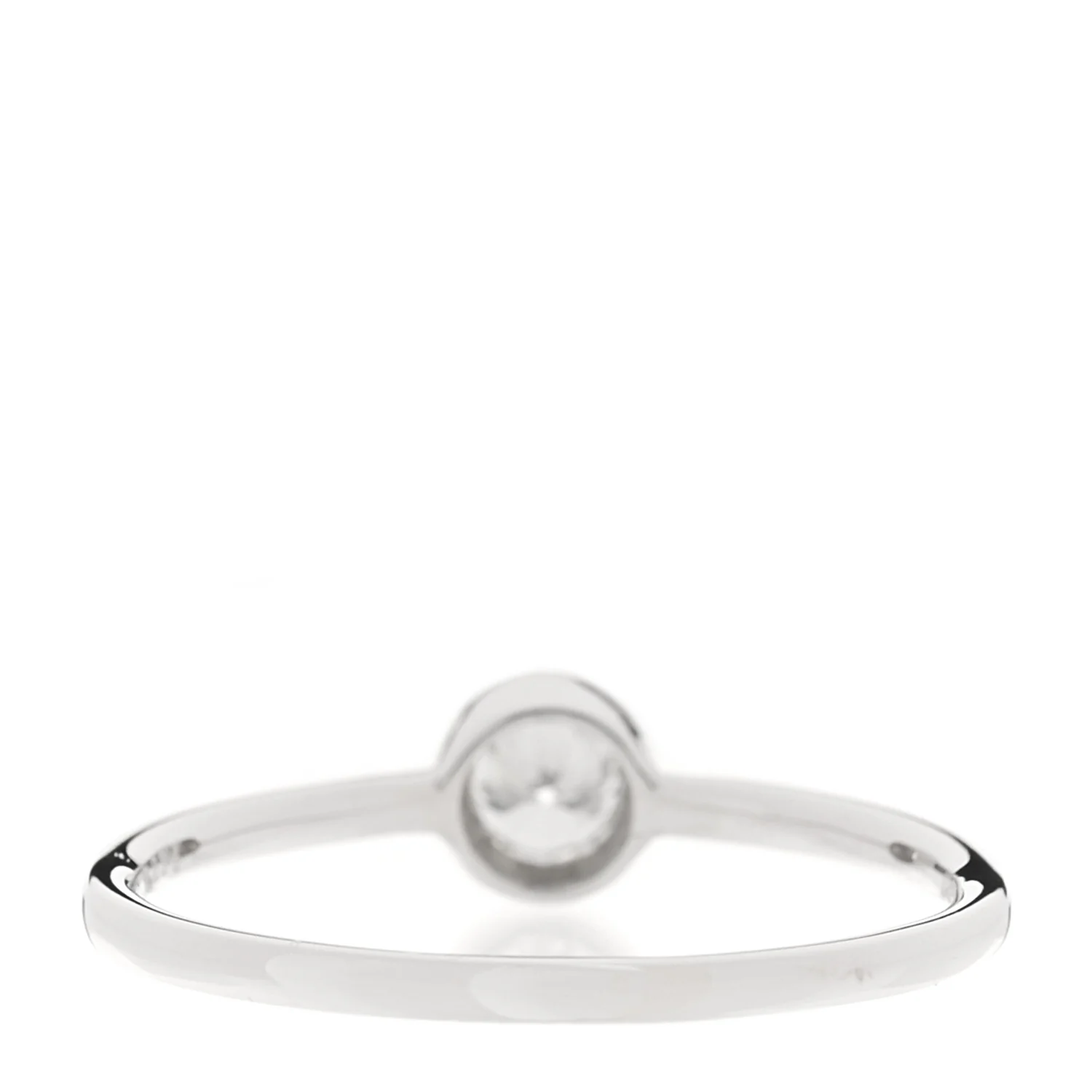 Platinum Diamond .23ctw Bezel Ring 53 6.25 - Image 3