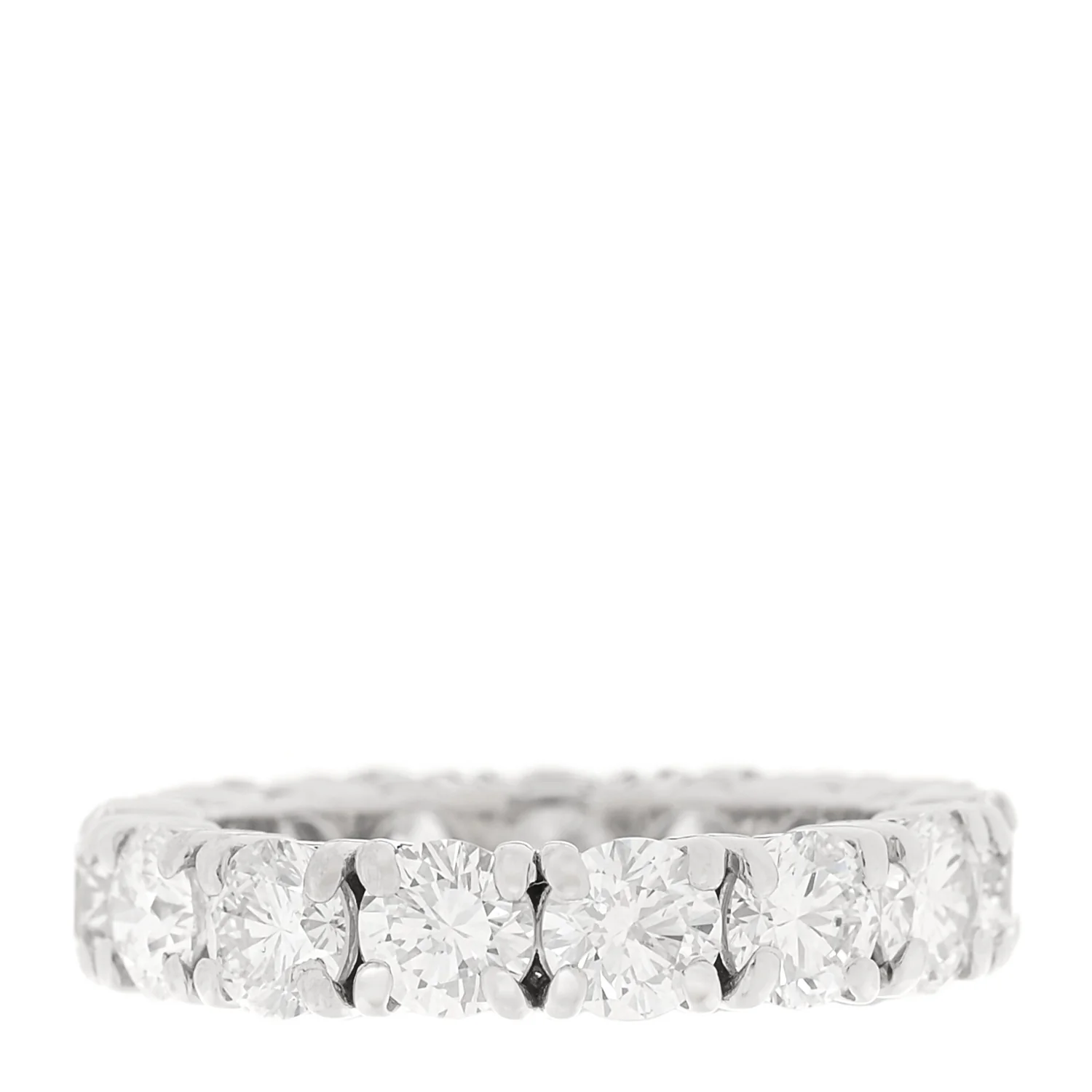 Platinum Diamond 4.915ctw Full Eternity Band Ring 54 6.75 - Image 3