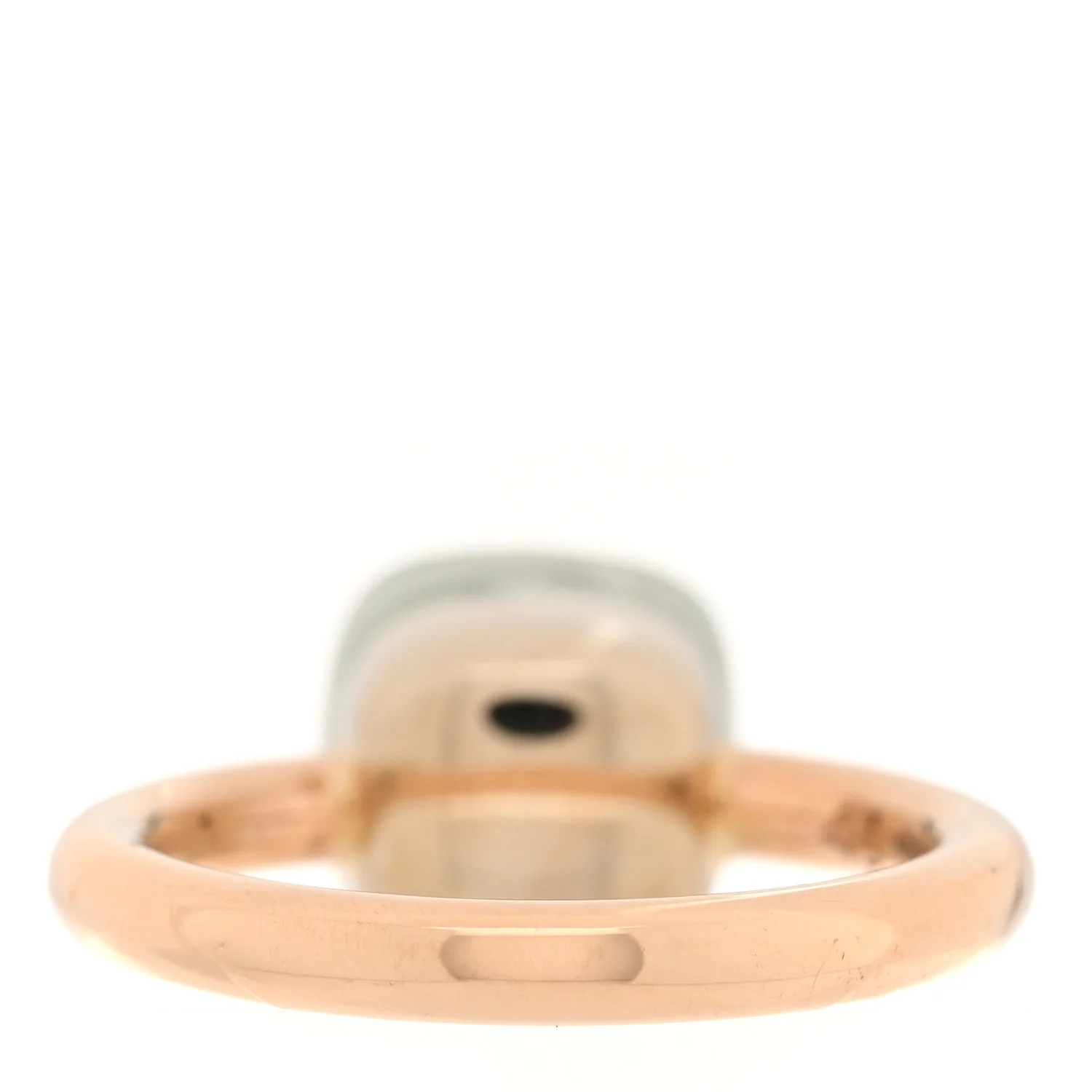 18K Rose White Gold Prasiolite Classic Nudo Ring 52/6 - Image 2