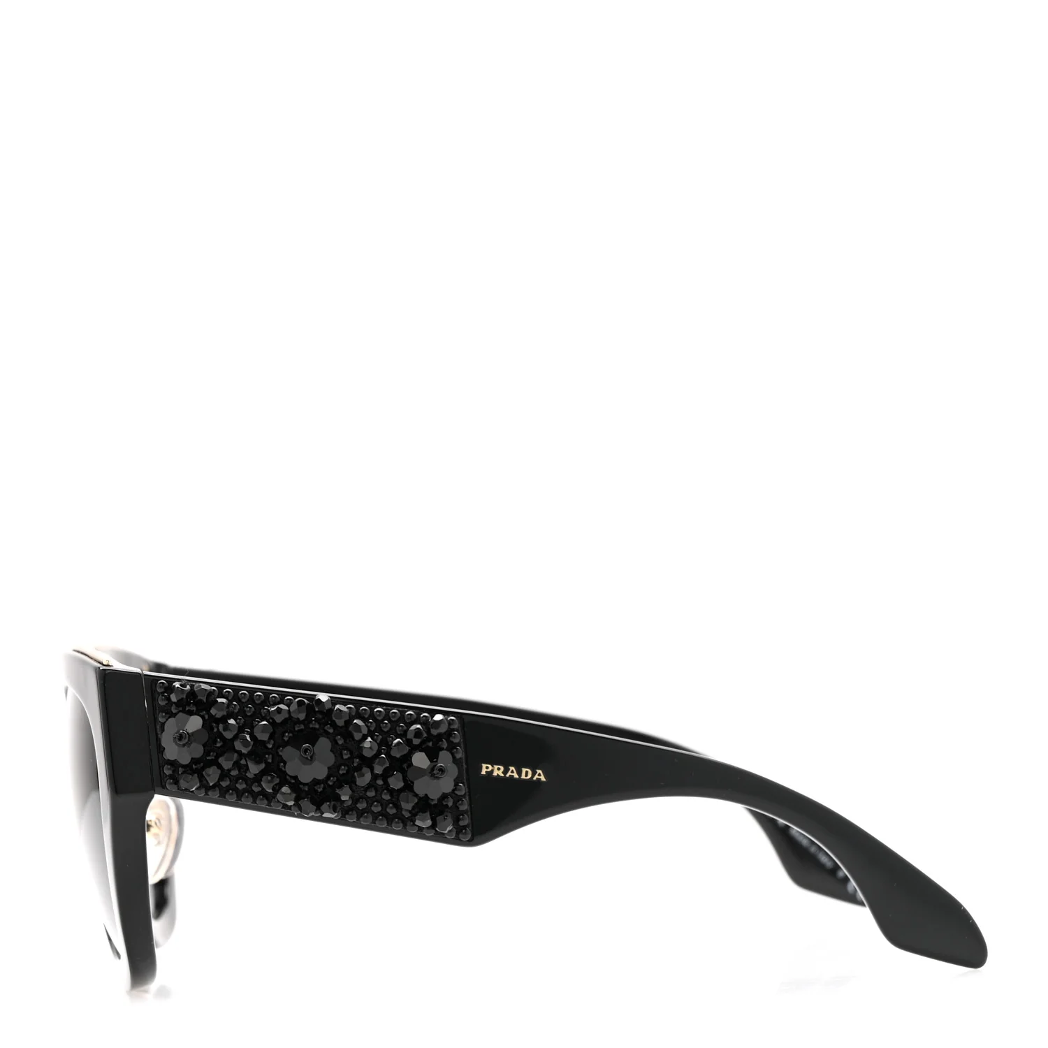 Acetate Bead Sunglasses SPR 10T Black - Image 3