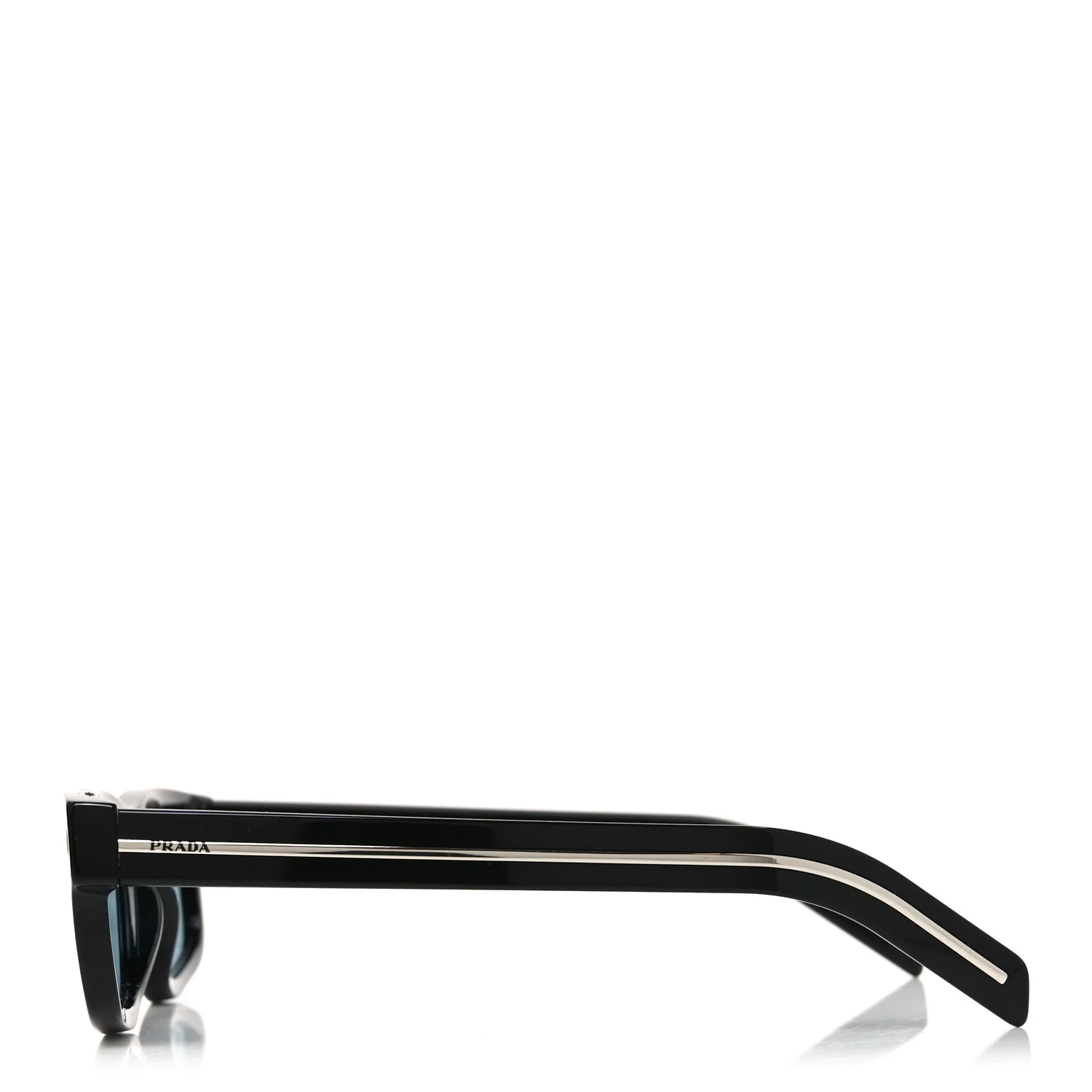 Acetate Rectangular Sunglasses SPR B11 Black - Image 3